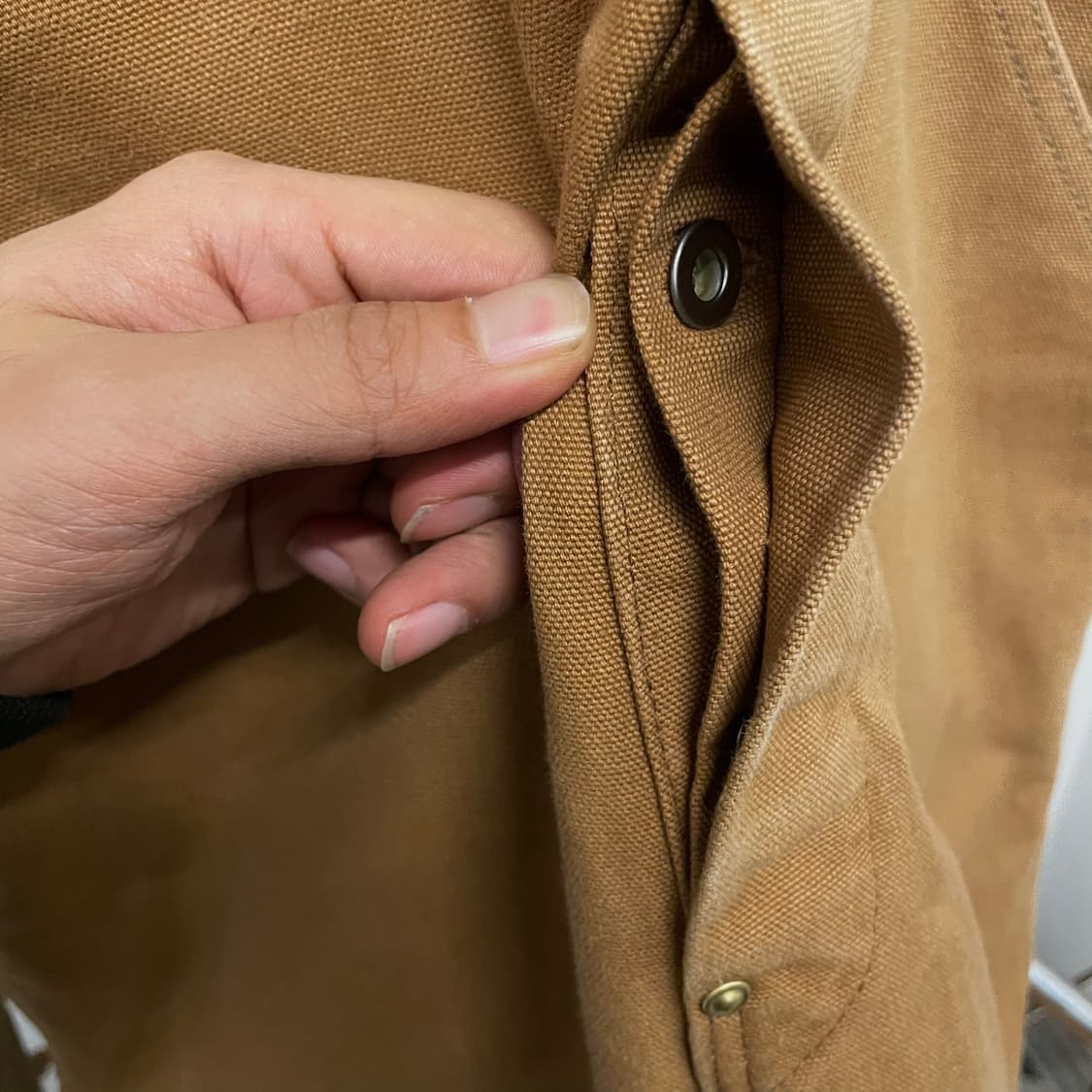 90s 칼하트 오리지널 워크 웨어 더블니 오버롤 데님 멜빵 상품이미지7