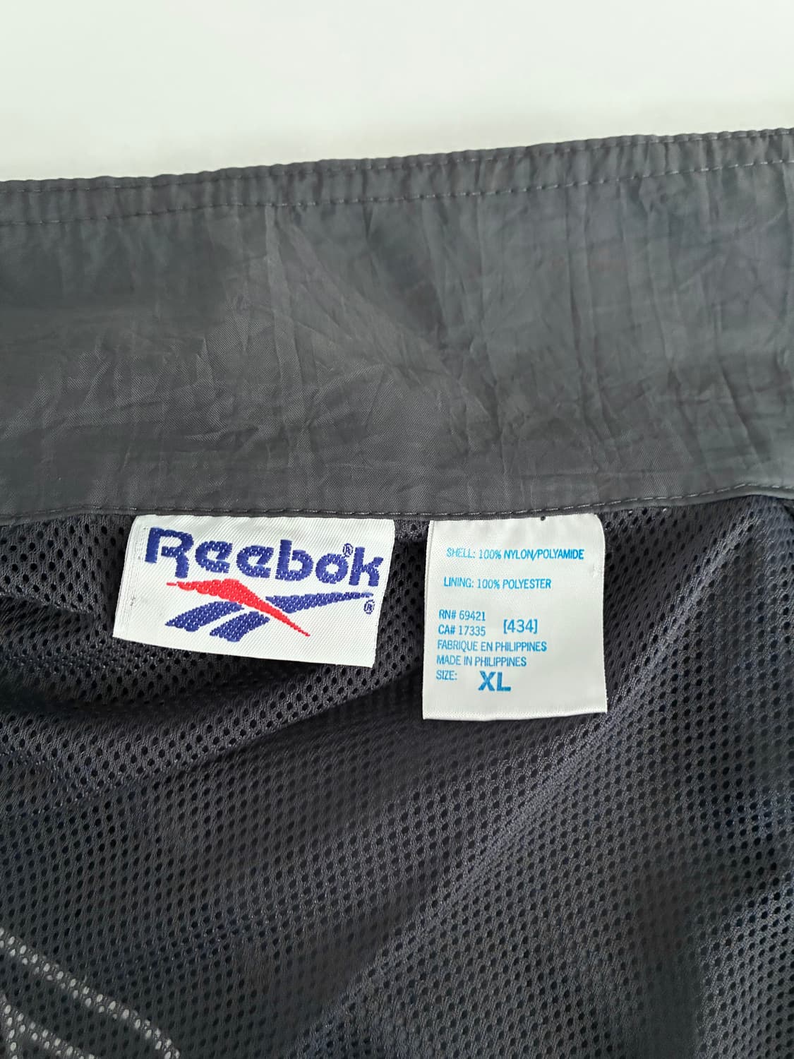 XL) 리복 90s 빈티지 윈드브레이커 블랙 상품이미지6