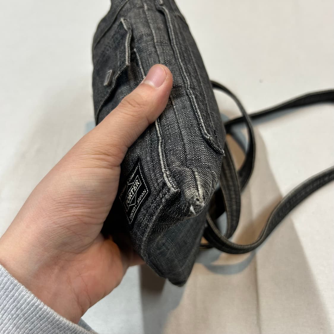 요시다 포터 온스 코튼 데님 크로스백 숄더백 P56 상품이미지5