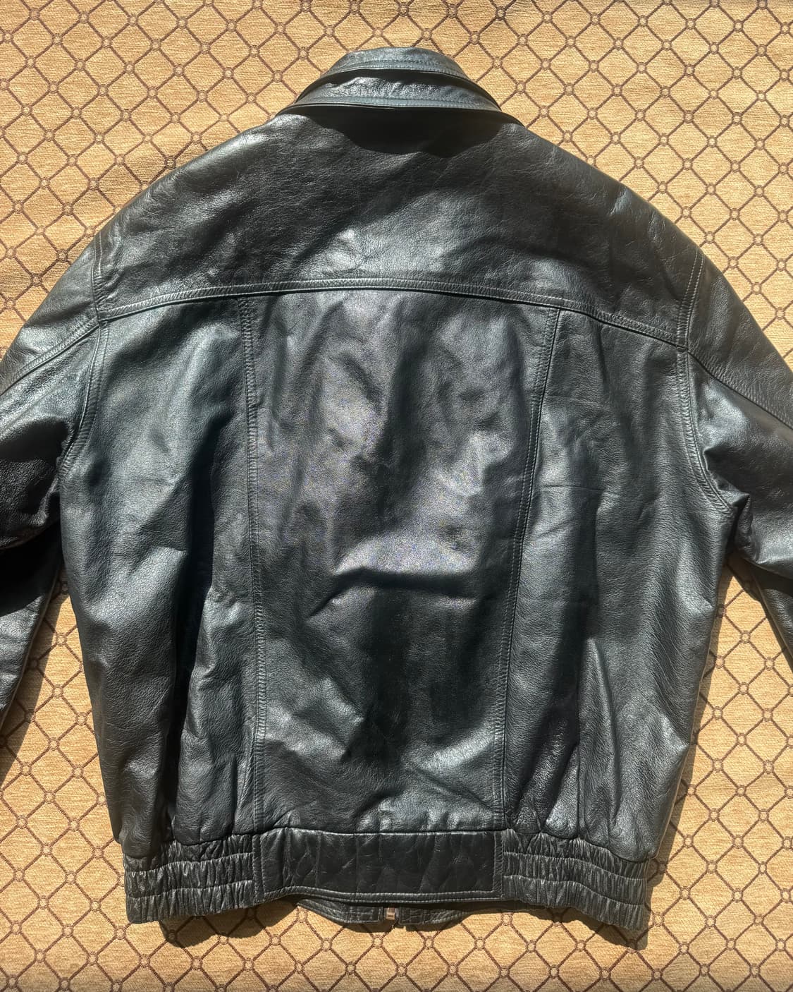 더블카라 숏 레더 자켓 상품이미지8