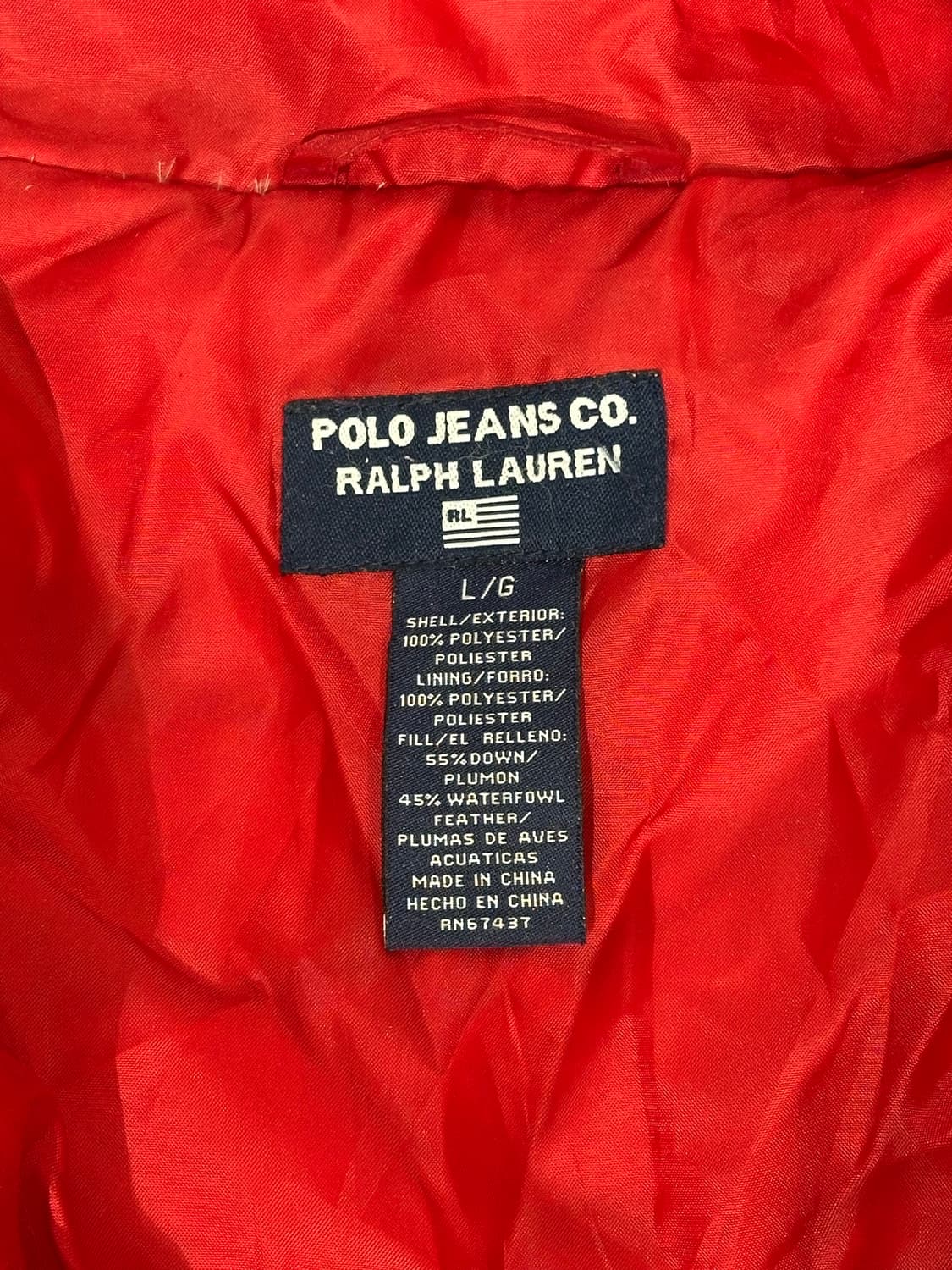 폴로 랄프 로렌 네이비 푸퍼 패딩 L 상품이미지7