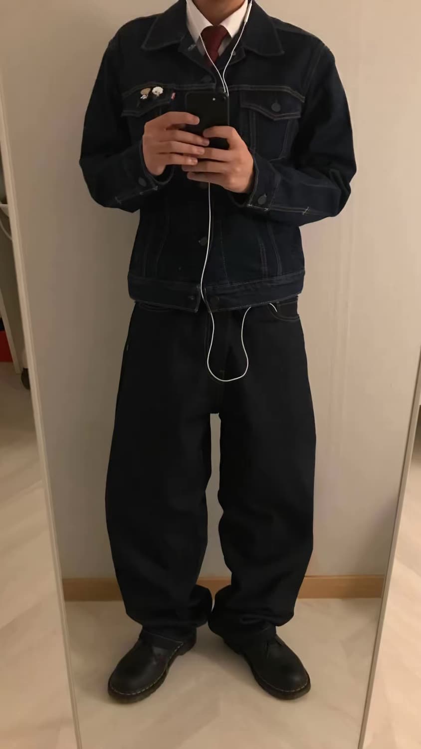 칼하트 로버트슨 데님 랜든 팬츠 블루 린스드 상품이미지1