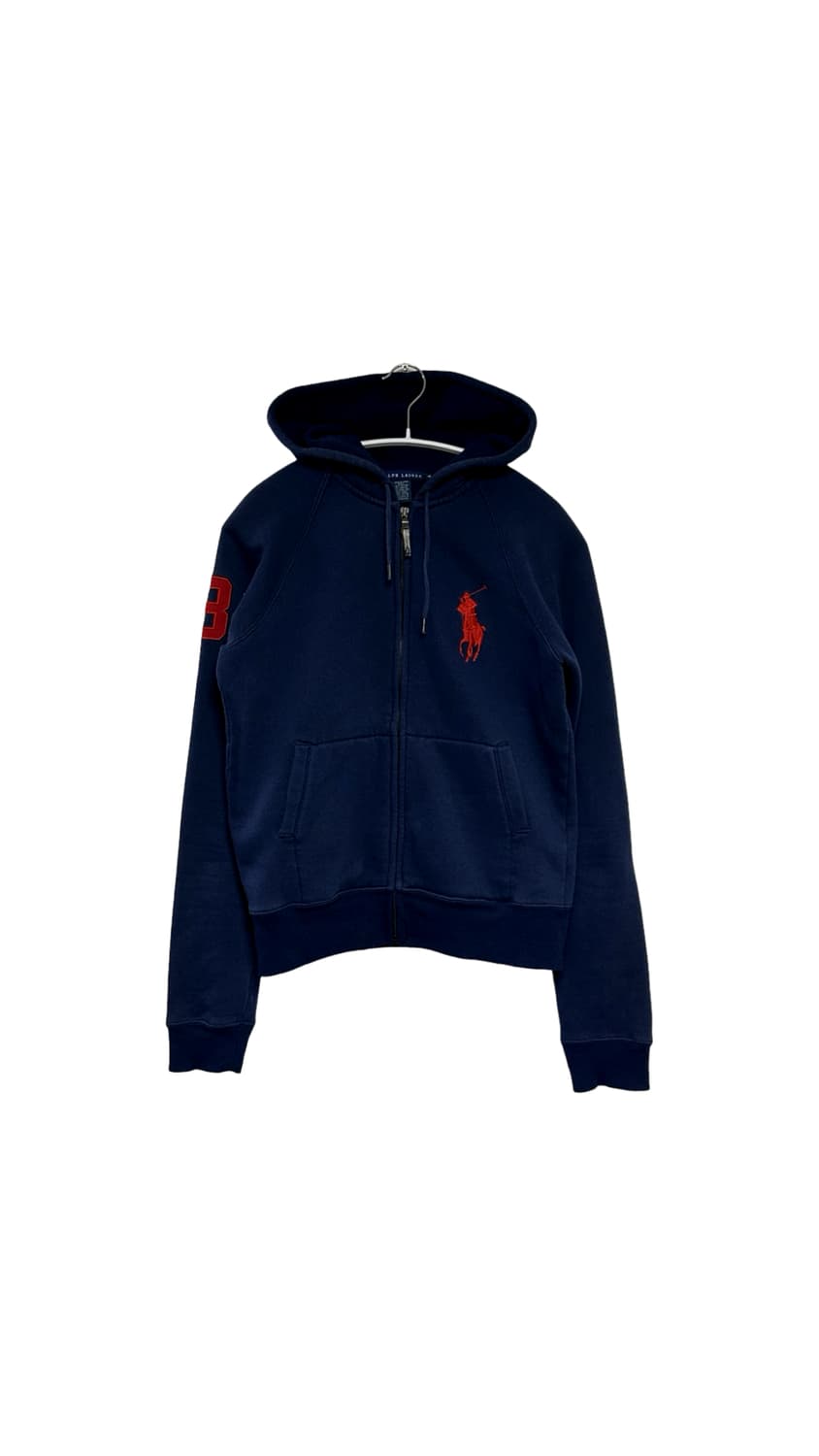 폴로랄프로렌 빅로고 넘버 후드 집업 상품이미지1