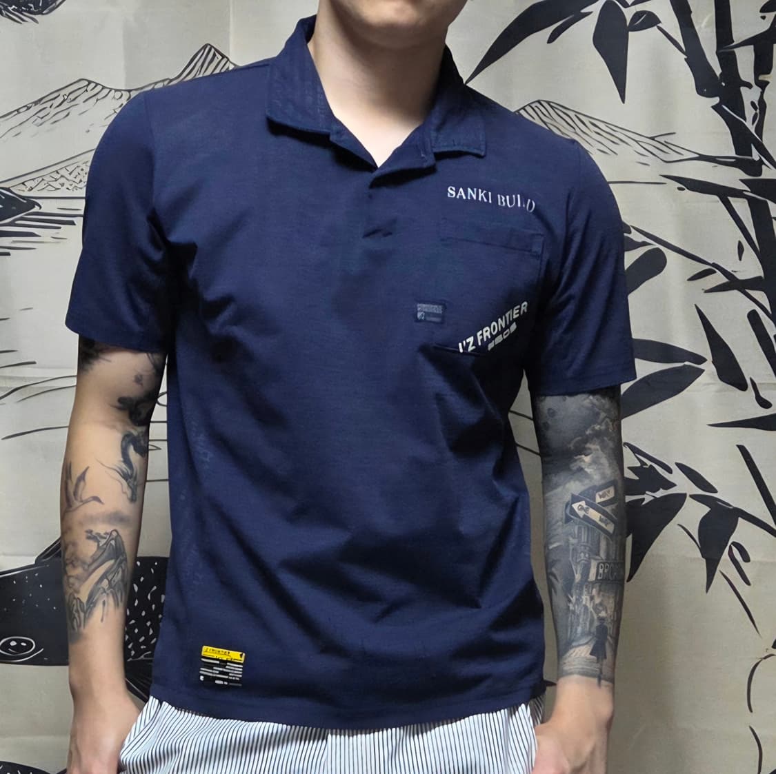 산키빌드 사이드디테일 반팔 카라티 상품이미지4