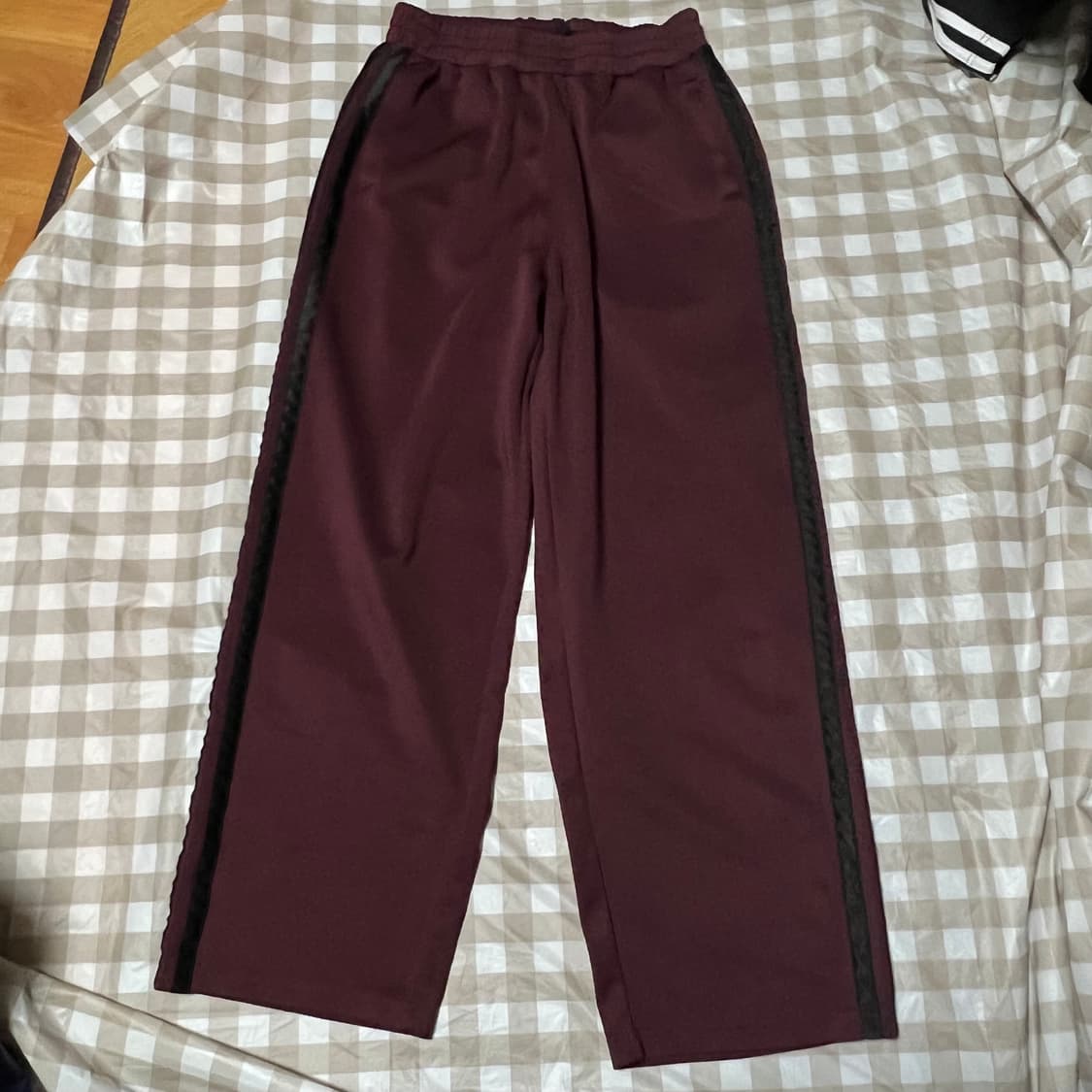 크럼프 사이드라인 와이드 트랙팬츠 M 버건디 와인 트랙 바지 상품이미지1