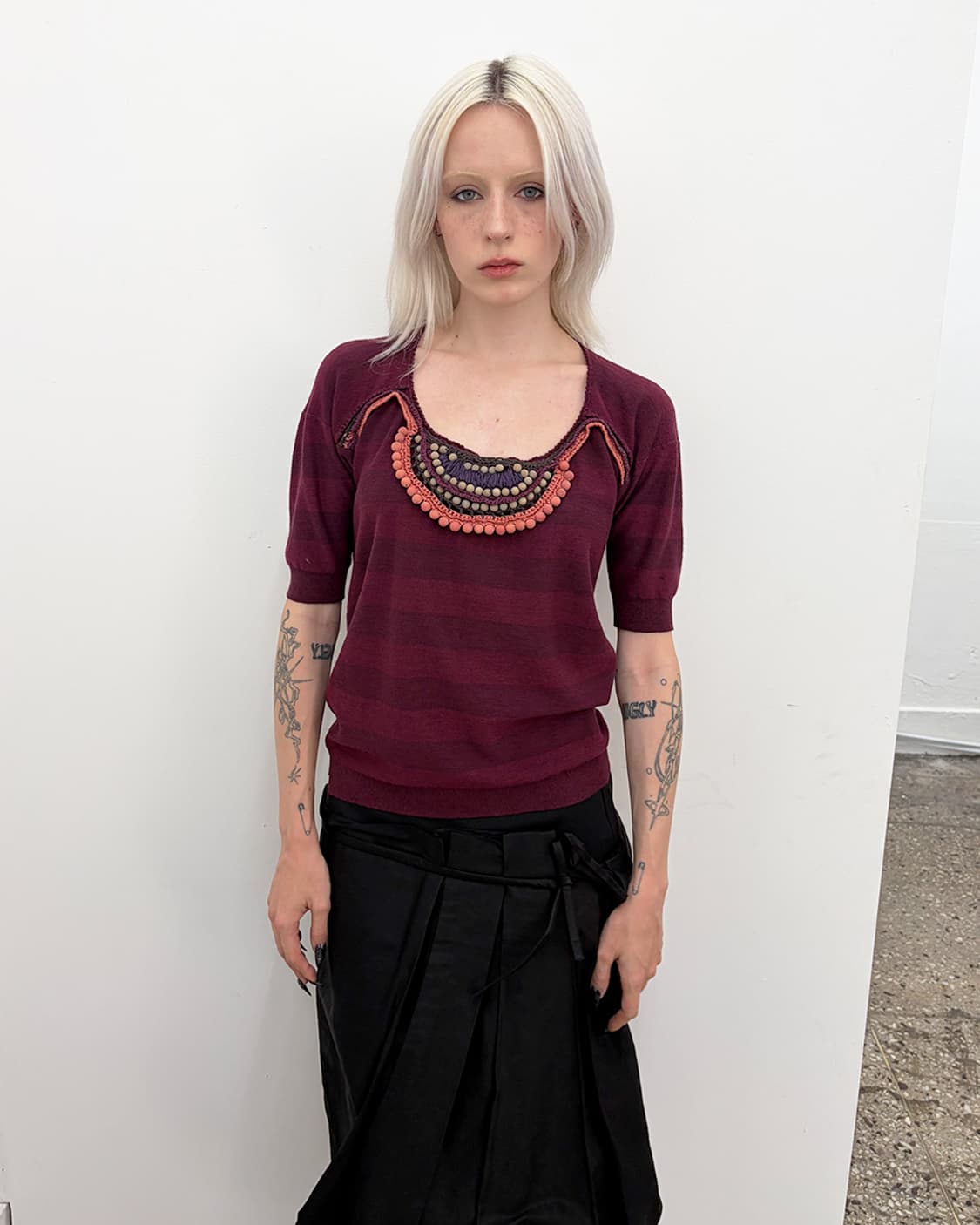 버버리 프로섬 2012S/S 아플리케 스트라이프 탑 상품이미지1
