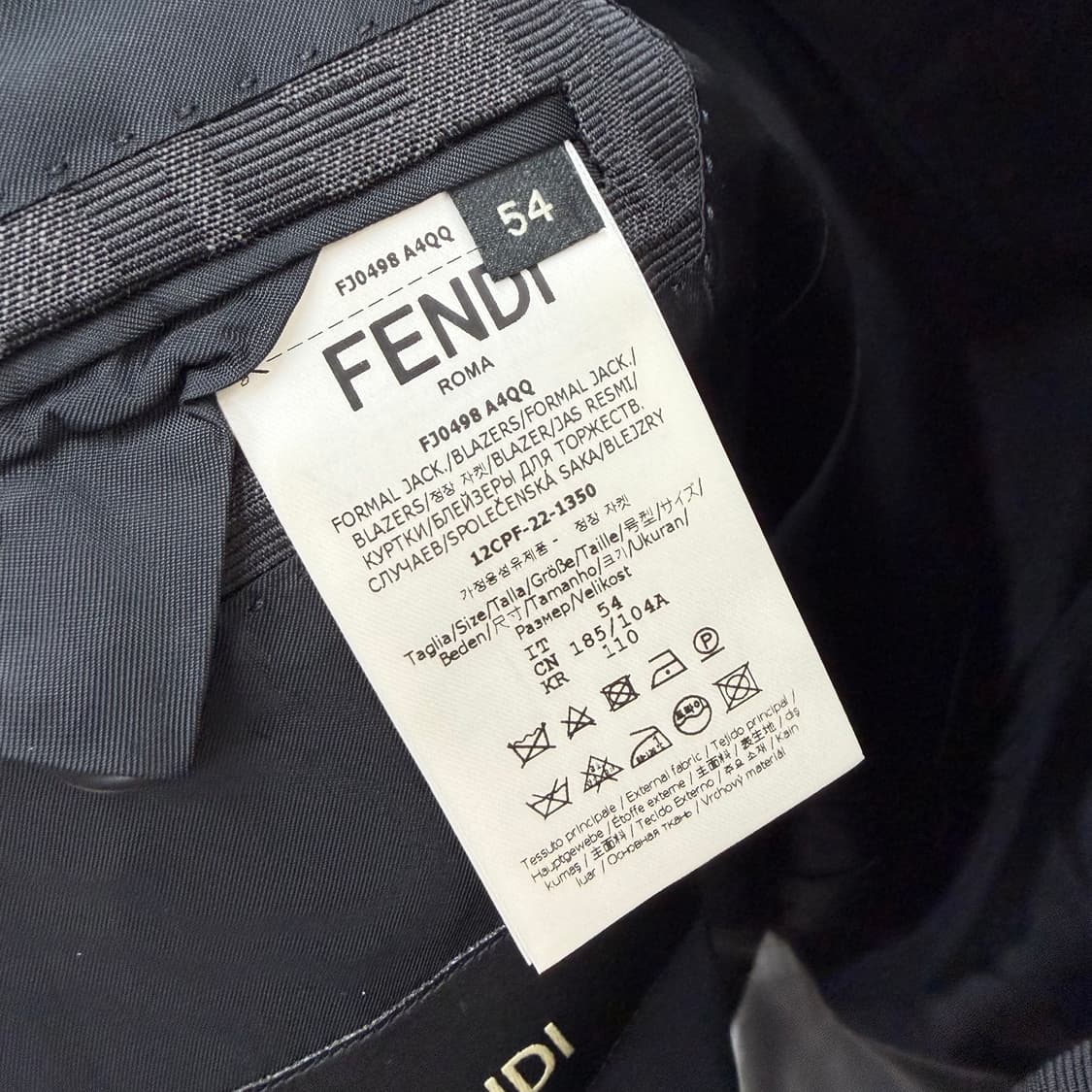 [S+급/54] 펜디 FF 모노그램 블레이저 자켓 정장 상품이미지6