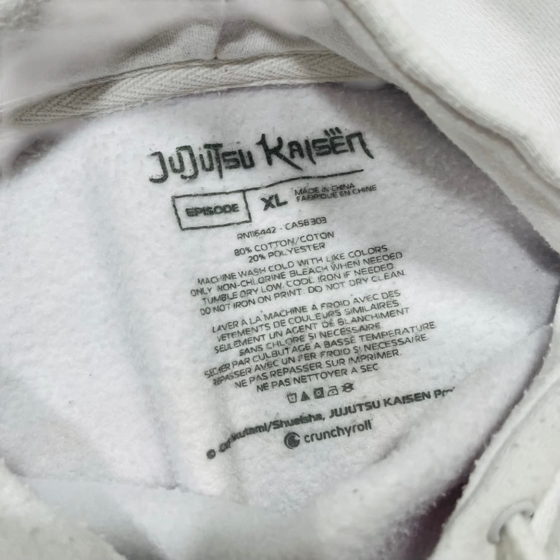 주술회전 에피소드 등장인물 아트 빈티지 후디 상품이미지5