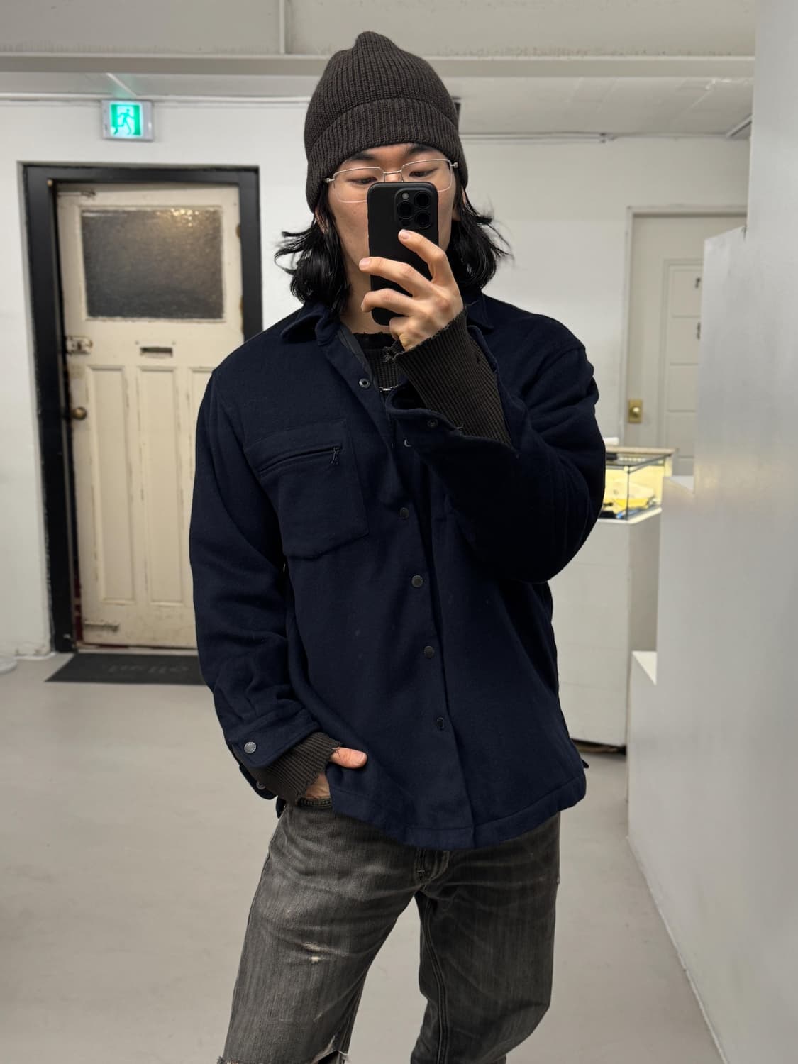 폴로 랄프로렌 울 퀼팅 셔츠 상품이미지6