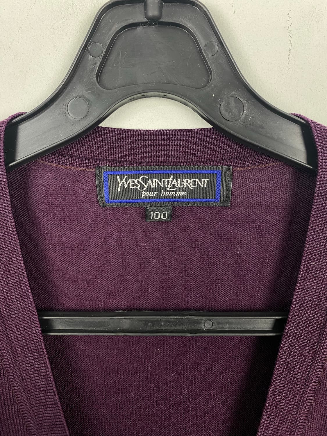 입생로랑 YSL 울 니트 조끼 베스트 L <667> 상품이미지4