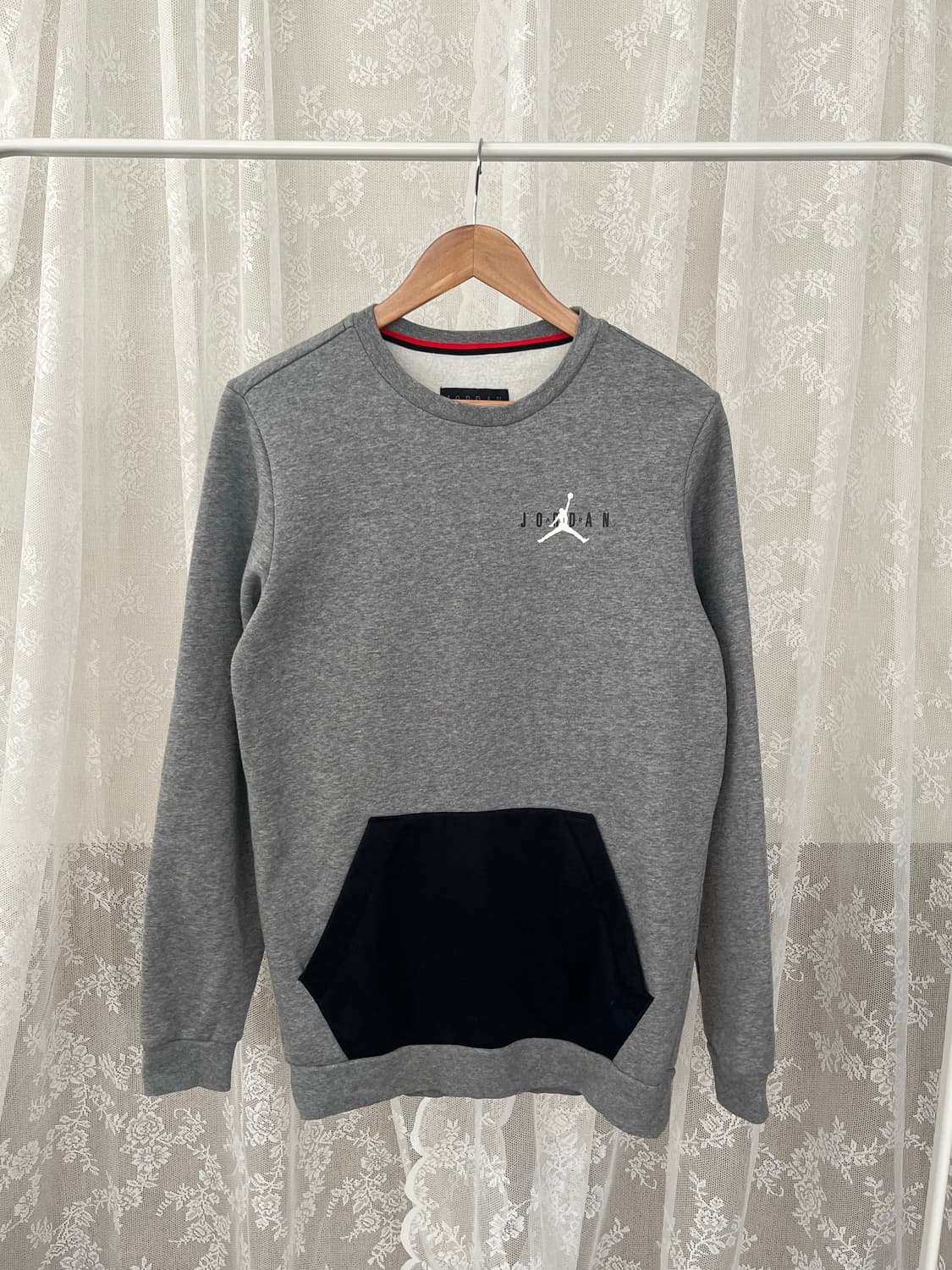 S) 나이키 조던 기모 맨투맨 그레이 상품이미지1