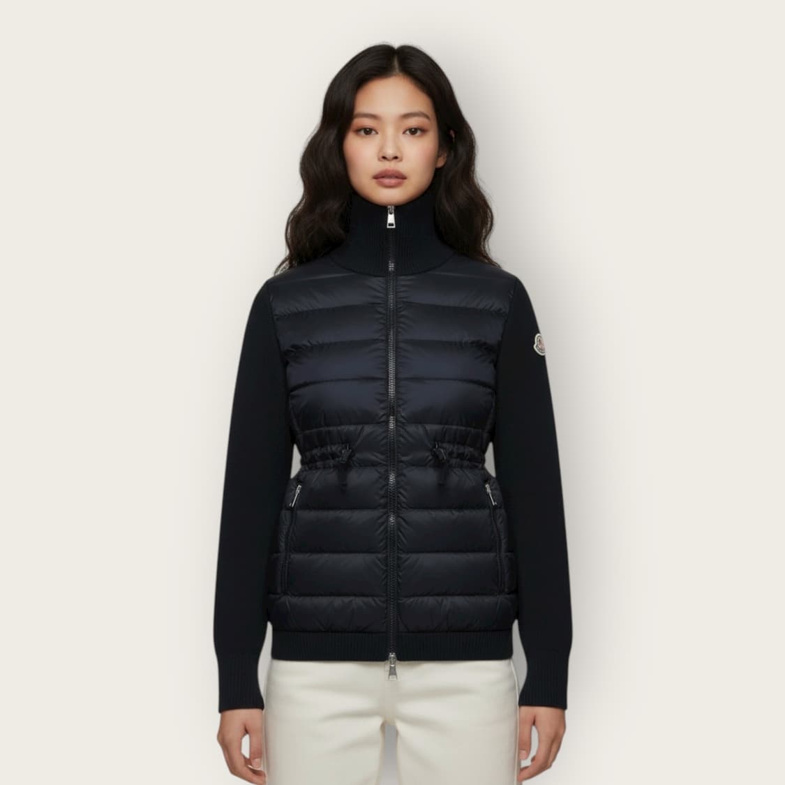 L/ 몽클레어 웨스트 스트링 와펜 니트패딩 자켓 상품이미지1