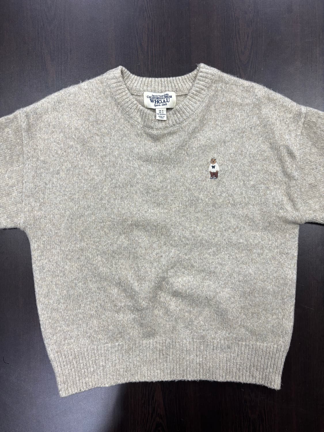 WHO.A.U 곰돌이 니트 스웨터 상품이미지8