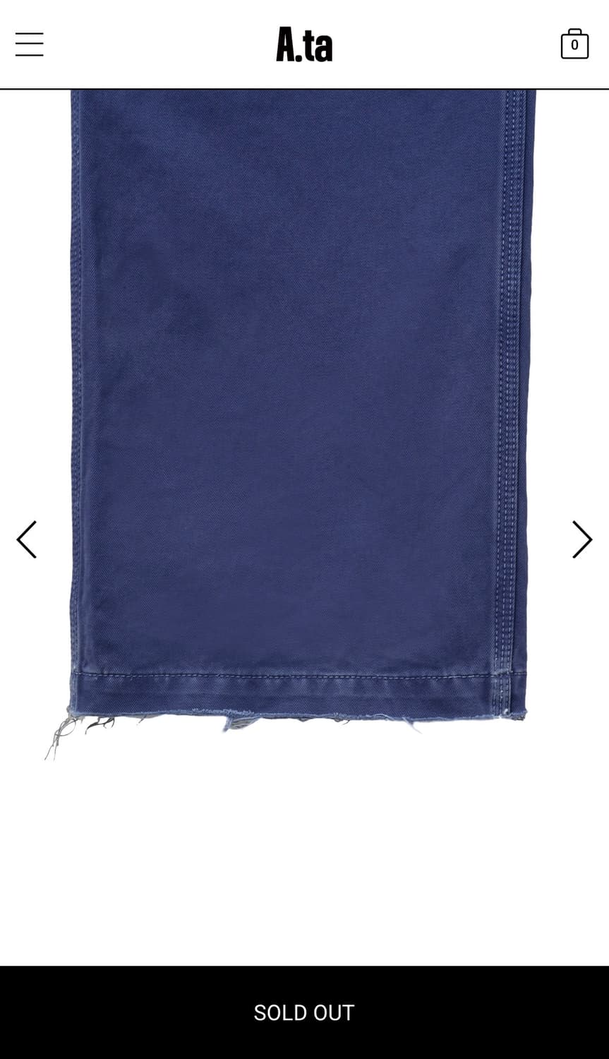 a.ta 컷오프 카펜터팬츠 새상품L 상품이미지2