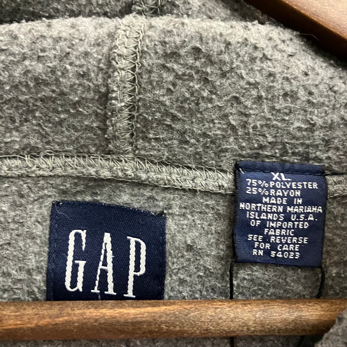 N44 올드 갭 플리스 후드티 상품이미지2