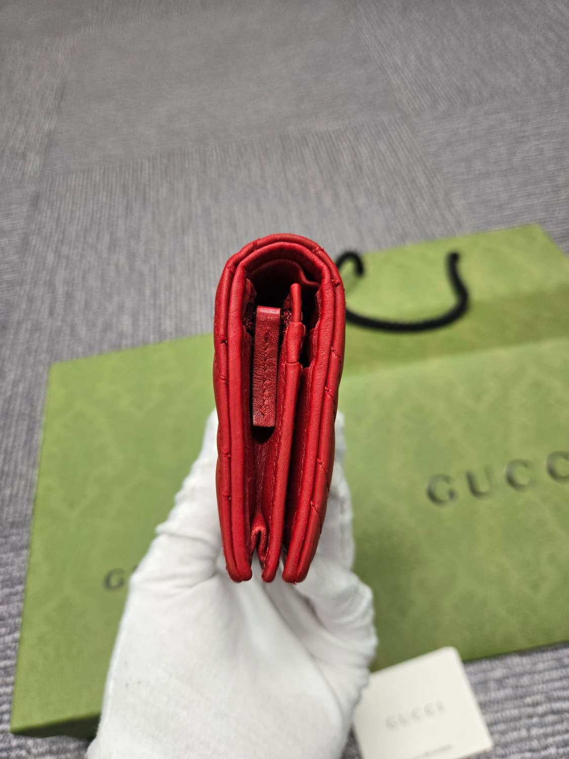 [특가][정품] 구찌 마몬트 레드 반지갑 상품이미지3