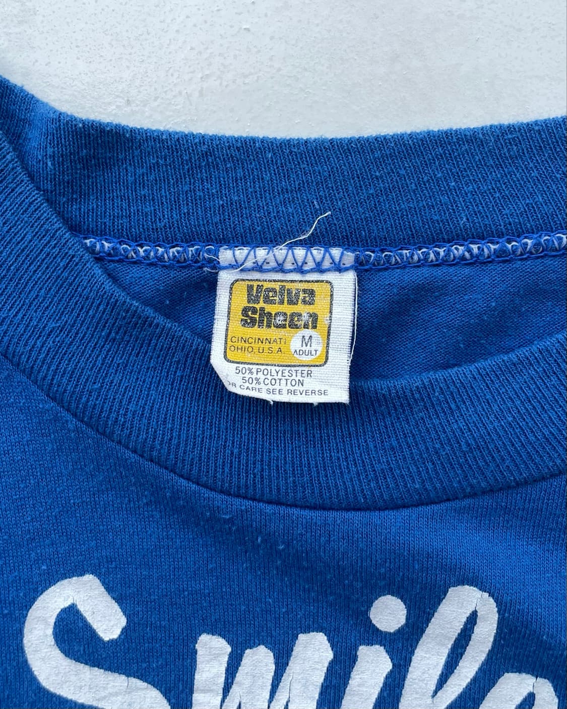 80‘s Velva sheen “Smile”🙂 T-shirt 스마일 상품이미지5