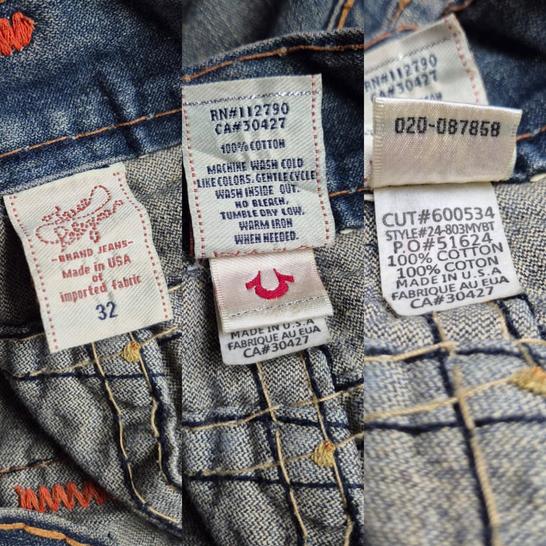 [32] 트루릴리젼 빌리슈퍼티 데님팬츠 USA 상품이미지9