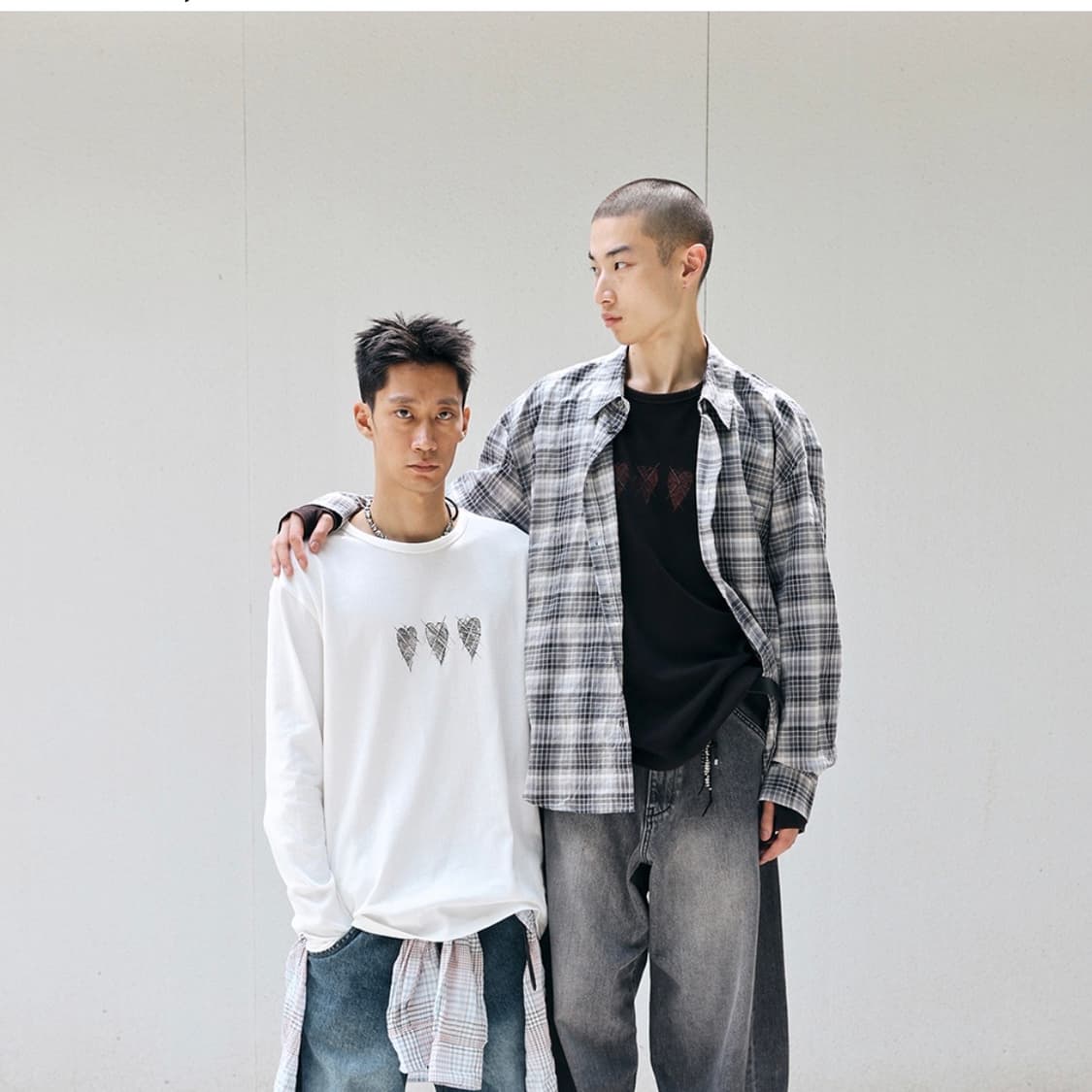 해칭룸 클래식 멀티 셔츠 그레이 2사이즈 상품이미지3