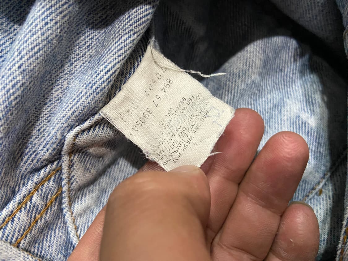 Levi's 리바이스 89년 데님 트러커 자켓 S(100size) 상품이미지6