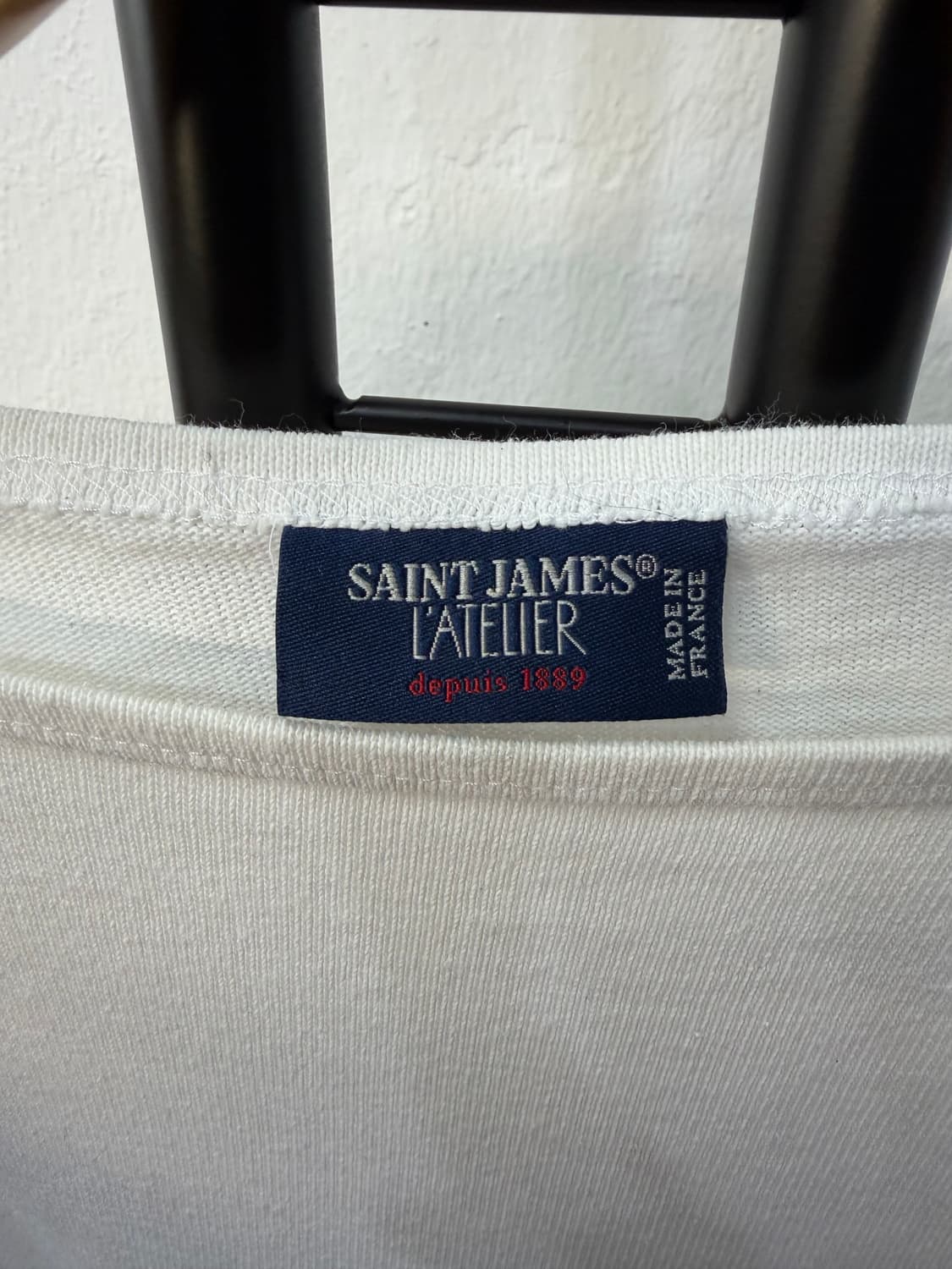 정품) 세인트제임스 길도 흰색 티셔츠 M 상품이미지6