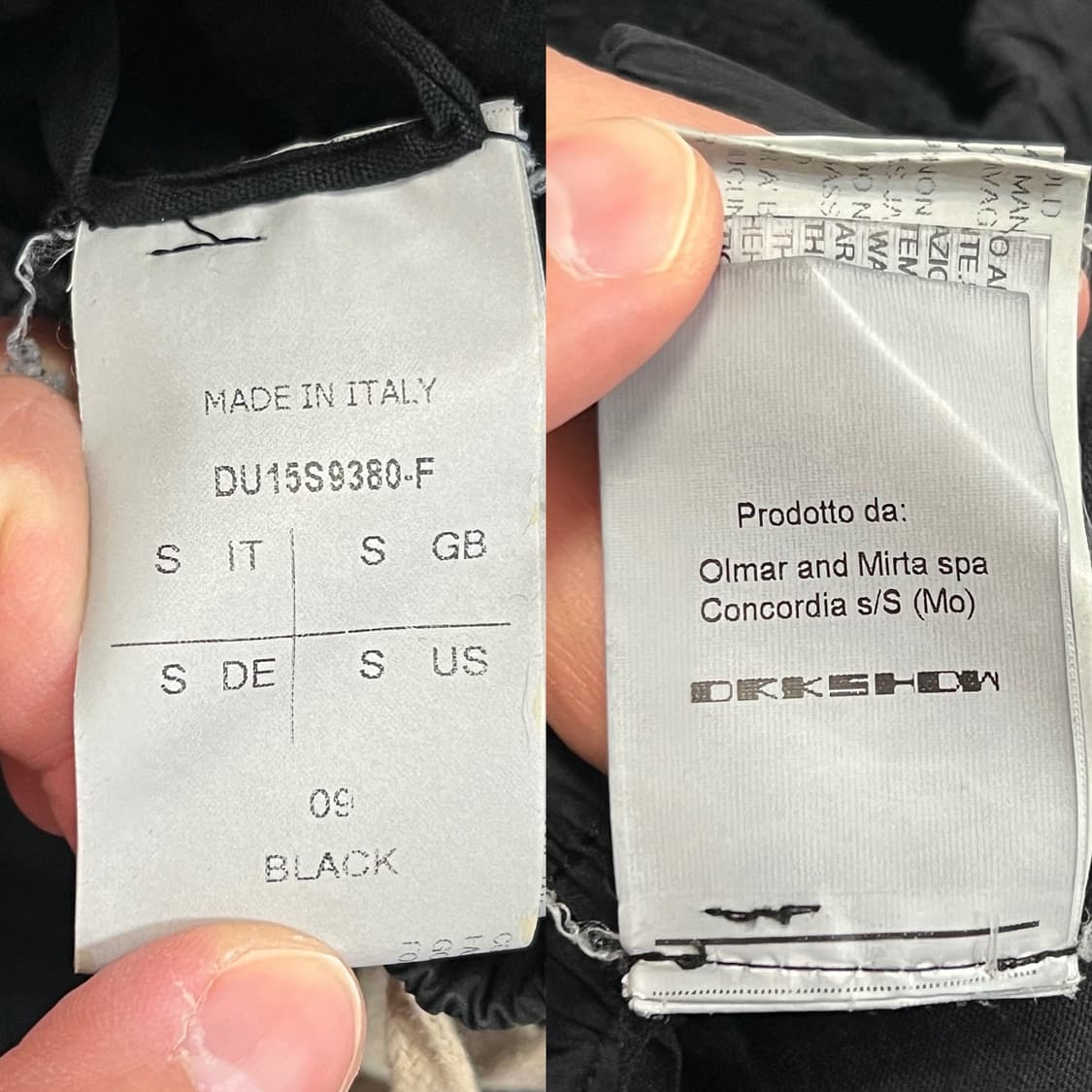 릭오웬스 15SS 다크쉐도우 드로우스트링 스웻쇼츠 반바지 상품이미지8