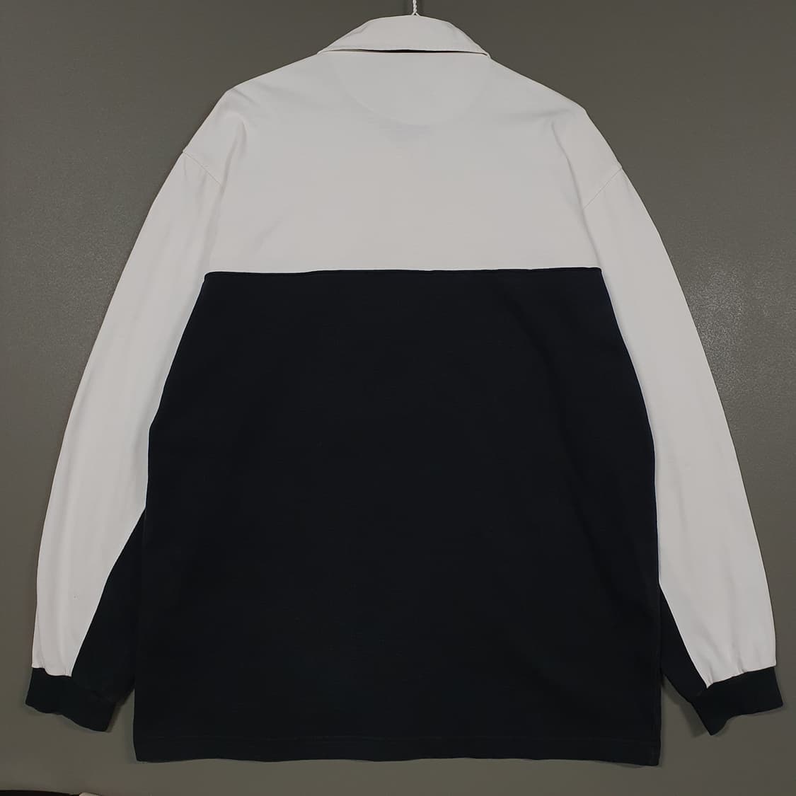 나이키 90s 스우시 럭비티 올드스쿨 카라넥 배색 긴팔티 롱슬리브 범고래 상품이미지9