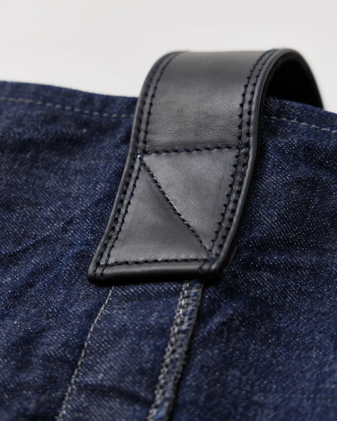 나이스네스 25AW I.LANDS 14OZ 데님 레더 토트백 숄더백 상품이미지4