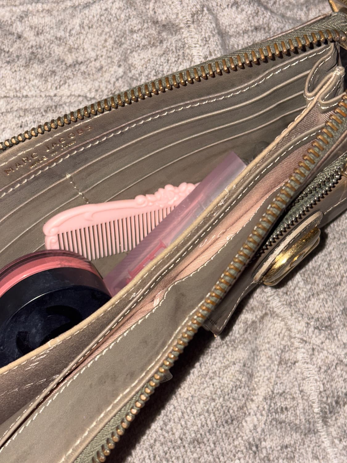 00s 마크제이콥스 y2k 클러치 투포켓 가죽 장지갑 상품이미지2