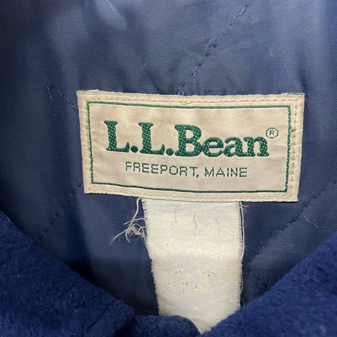 90s 엘엘빈 Made in USA 플리스 버튼 바시티 자켓 N407 상품이미지7