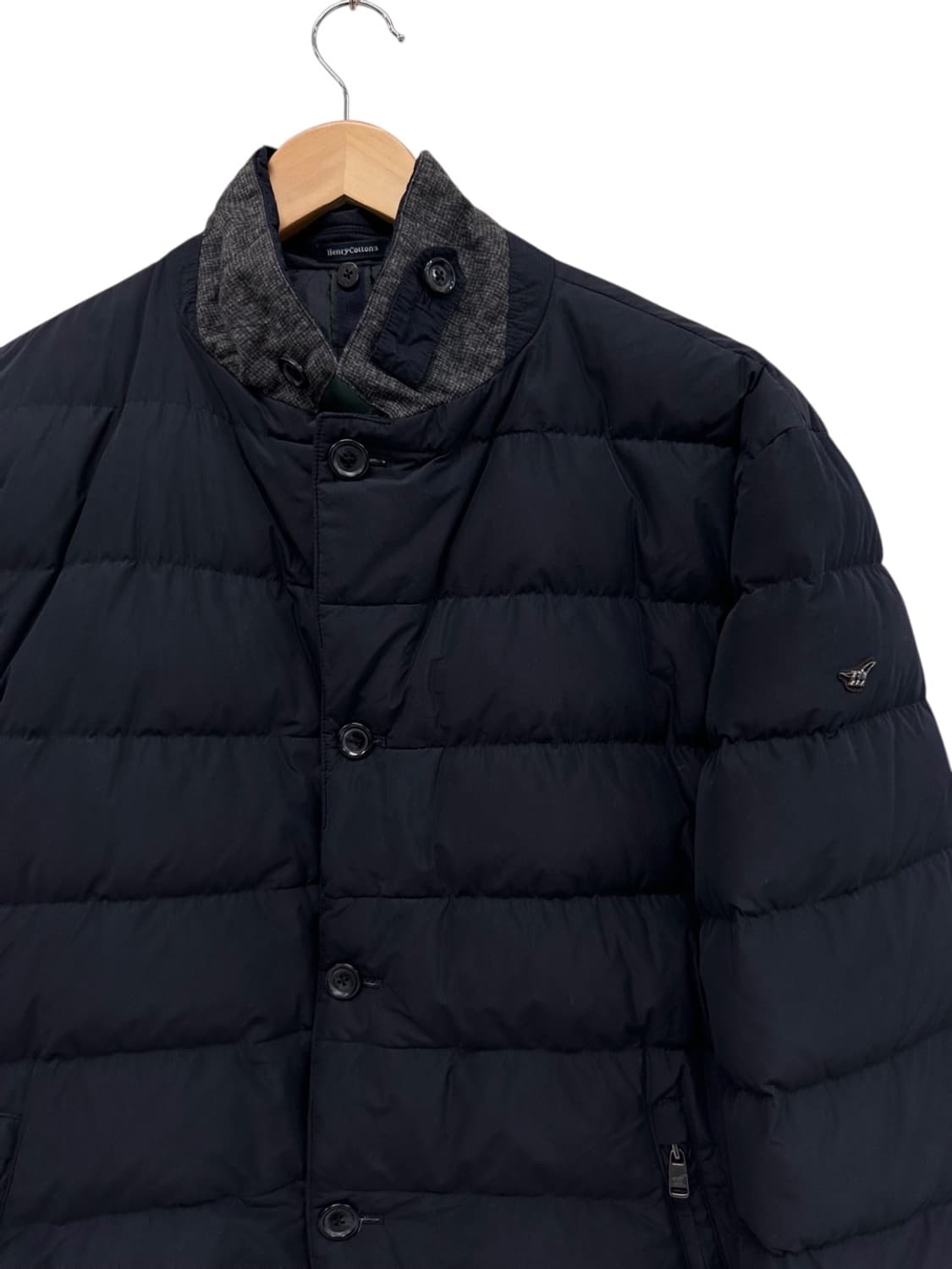 헨리코튼 덕다운 패딩자켓 블랙네이비 (2XL) 상품이미지2