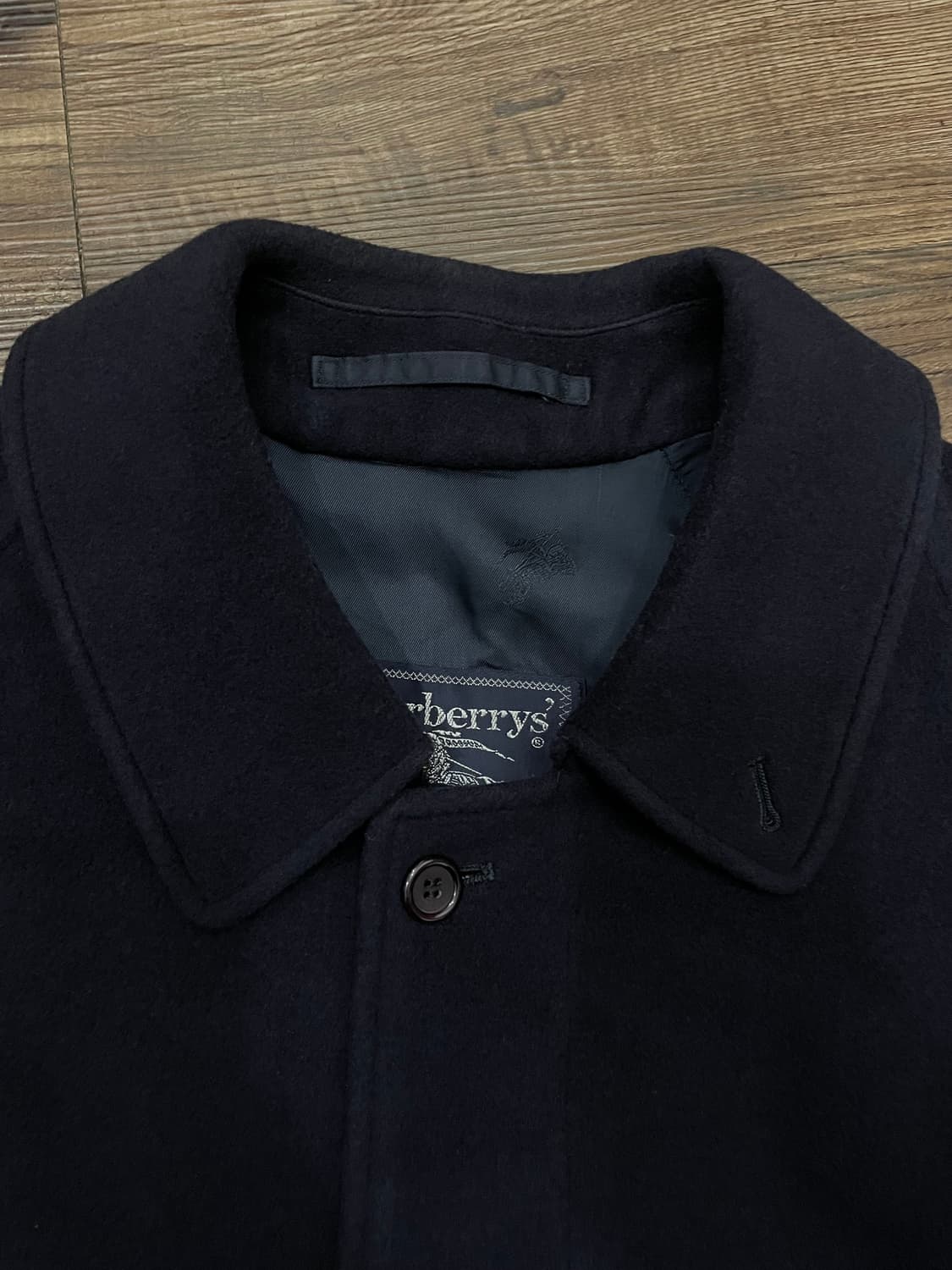 버버리 발마칸 울 캐시미어 코트 네이비 50 상품이미지6