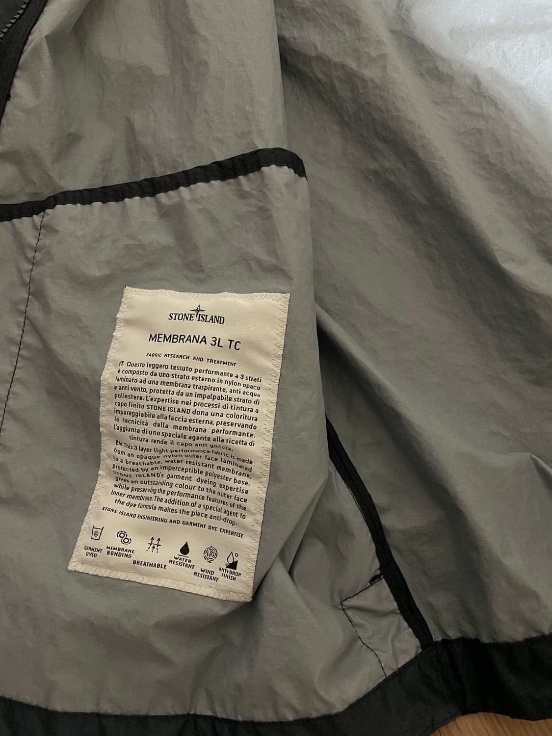 [L]스톤아일랜드 멤브라나 3L TC 자켓 상품이미지7