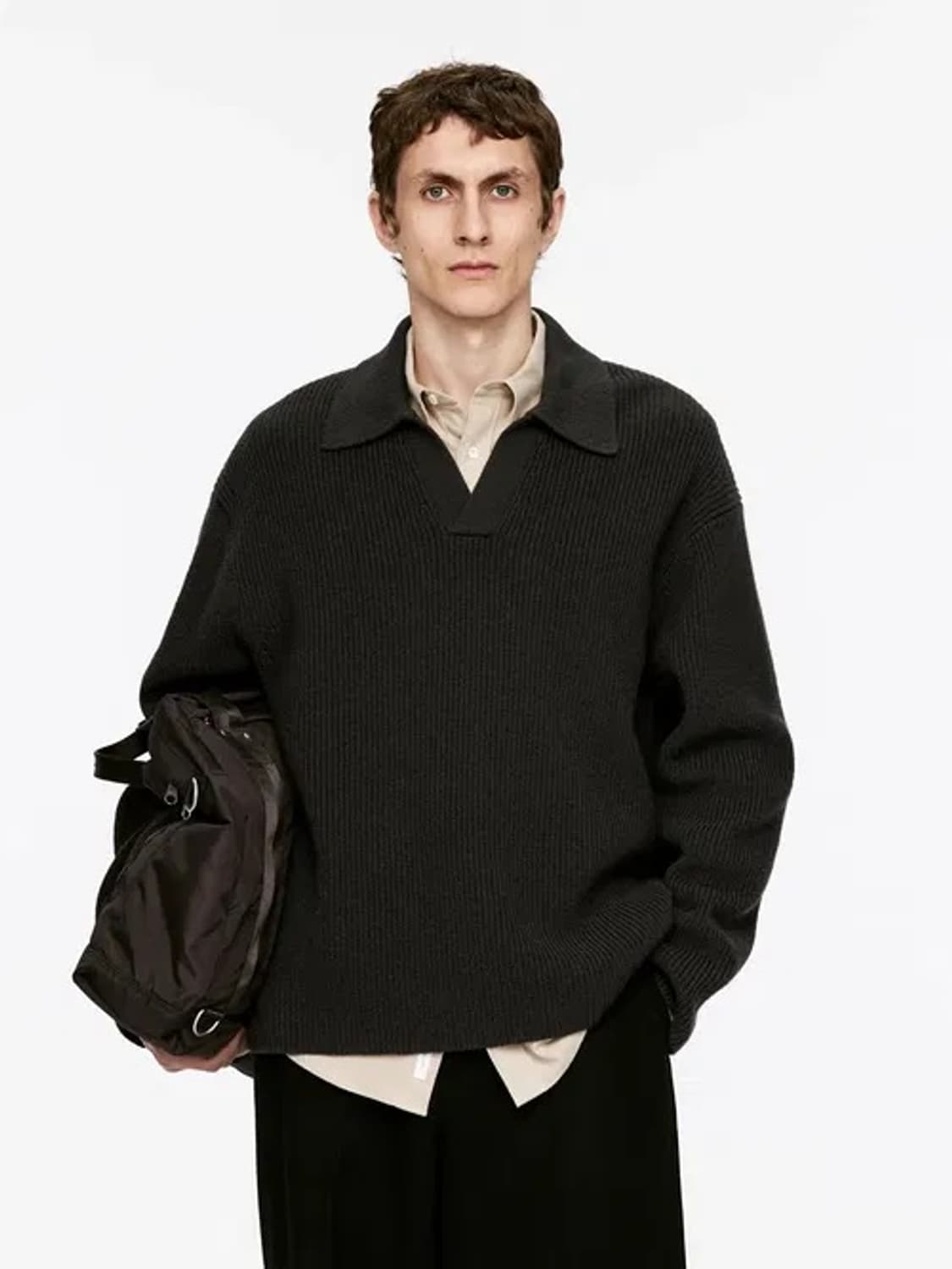 아르켓 니트 폴로 점퍼 M사이즈 상품이미지2