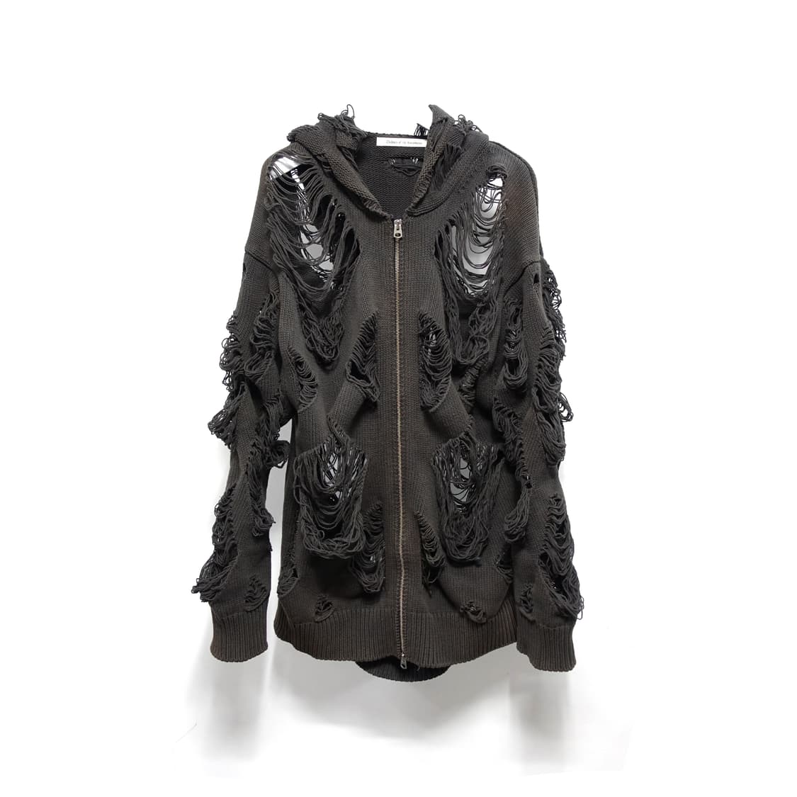 칠드런오브더디스코댄스 디스트레스드 후디 파카 집업 상품이미지1