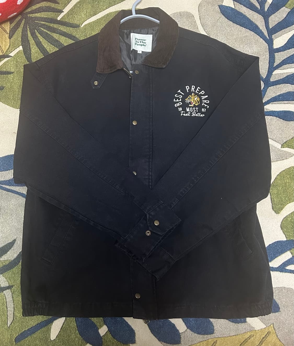 블랙 호랑이자수 자켓  상품이미지1