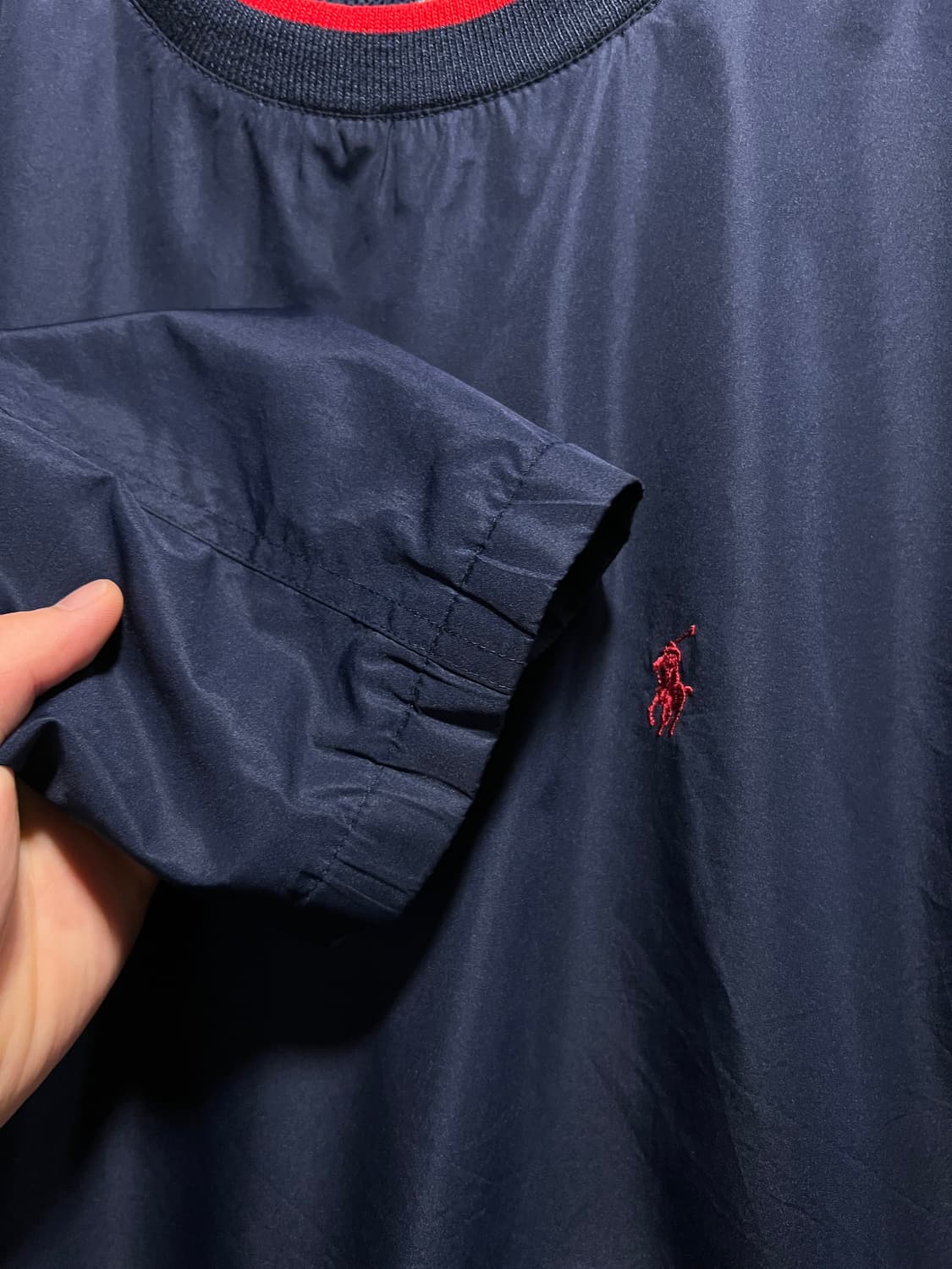 [L]폴로 랄프로렌 네이비 나일론 웜업 상품이미지4