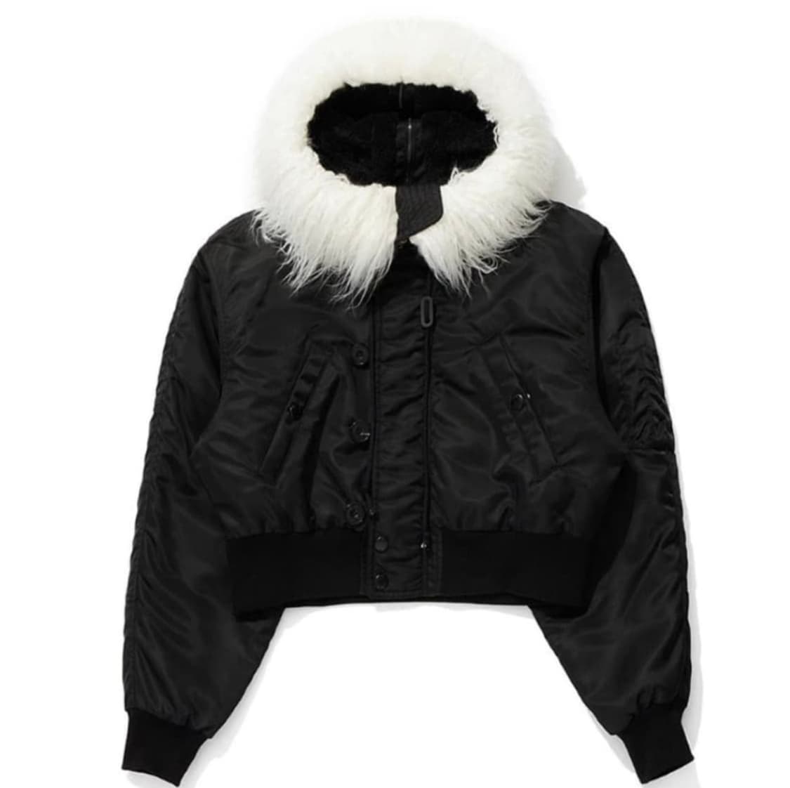 Open yy fur zipper hoodie ma-1 [2] 상품이미지1