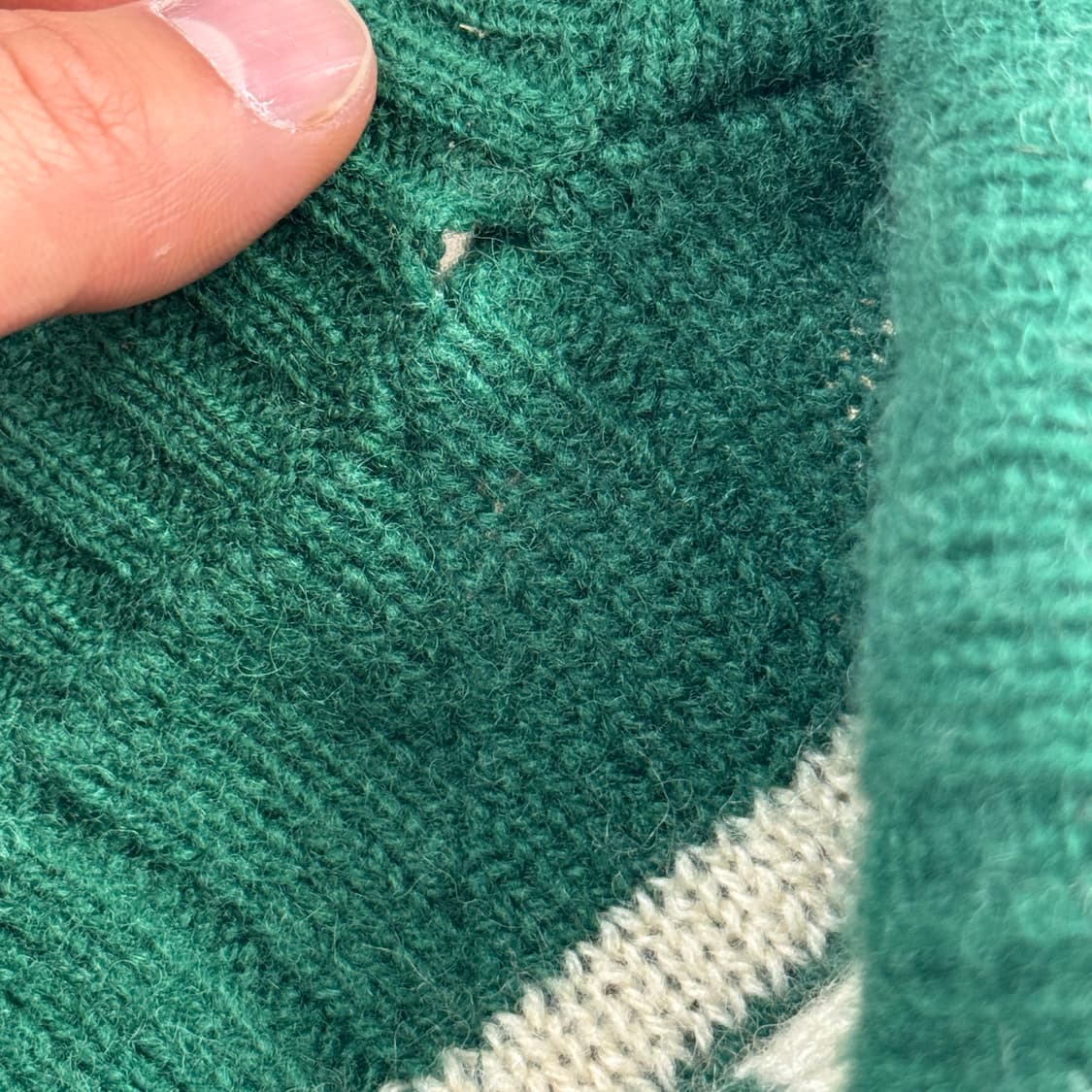 타미힐피거 90s 스트라이프 프레피 자수 니트 S 상품이미지7