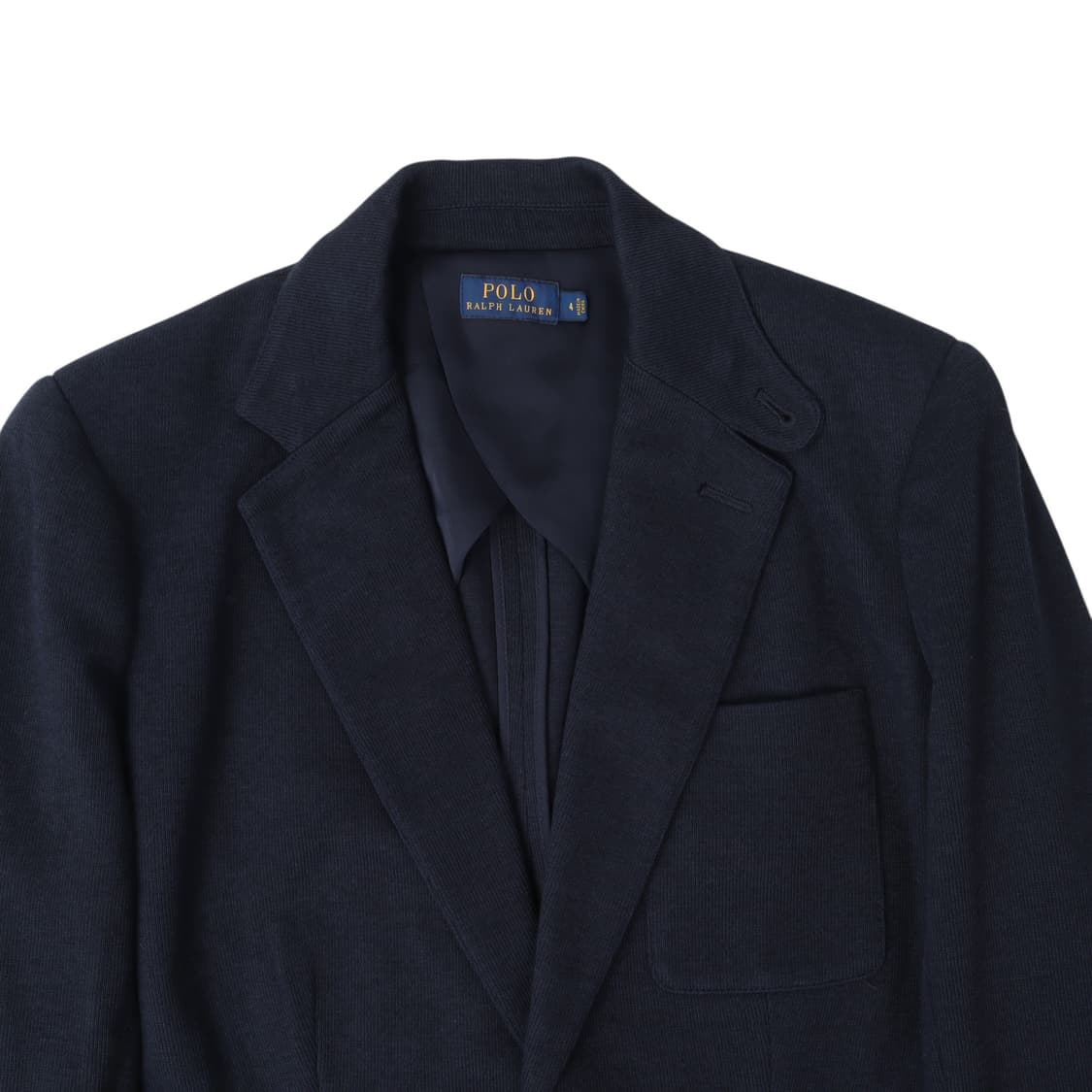 폴로 랄프로렌 우먼스 네이비 금장 코튼 비스코스 블레이저 자켓 상품이미지2