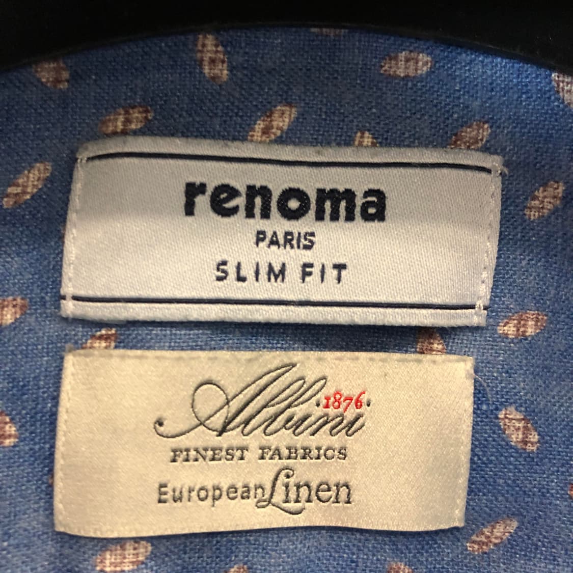 레노마 알비니원단 유러피안린넨 반팔셔츠 95-100 상품이미지5