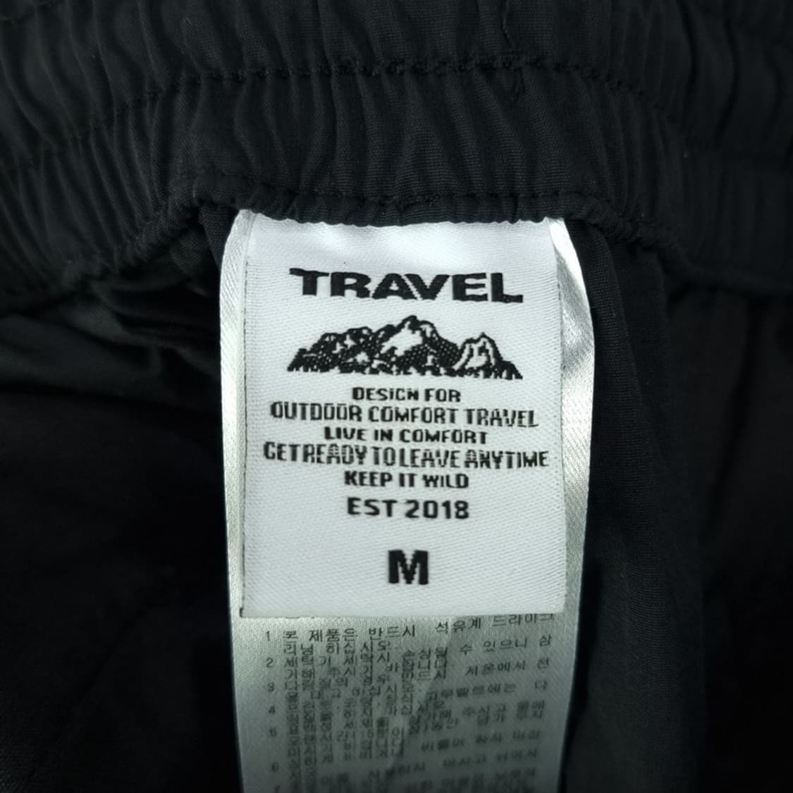 [트래블] 스켈레톤 나일론 와이드 팬츠 블랙 M19133 상품이미지8