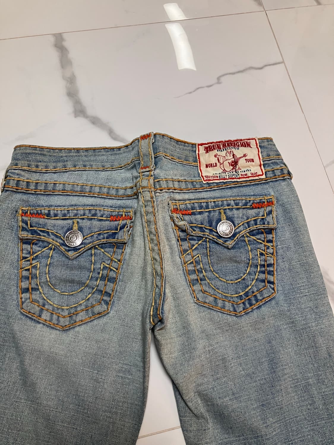 Billy super T 빌리 수퍼티 라이트워시 부츠컷 트루릴리젼 상품이미지4