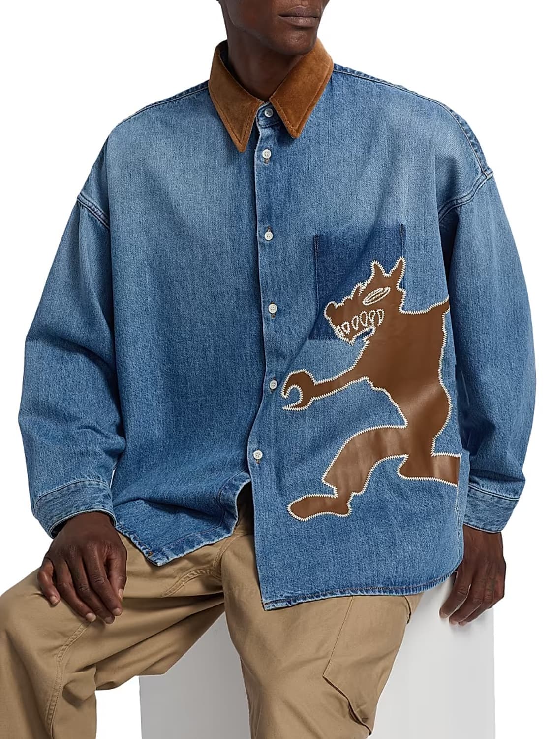 [46] Marni 마르니 울프 데님셔츠 상품이미지8