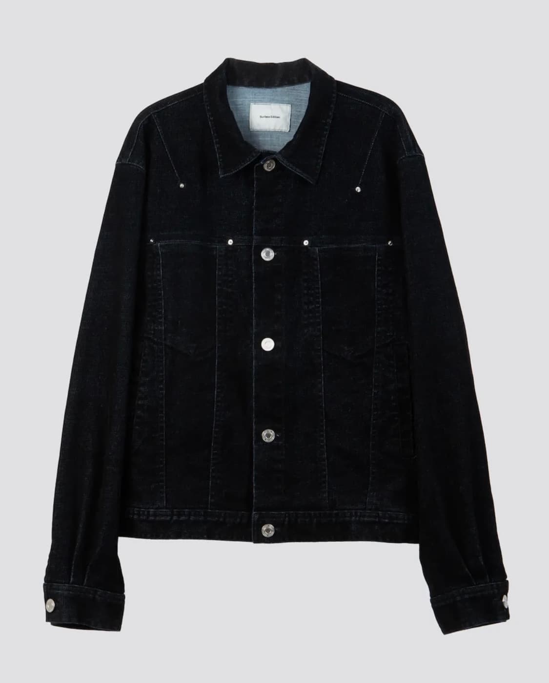서피스에디션 VELVET DENIM TRUCKER JACKET 상품이미지1