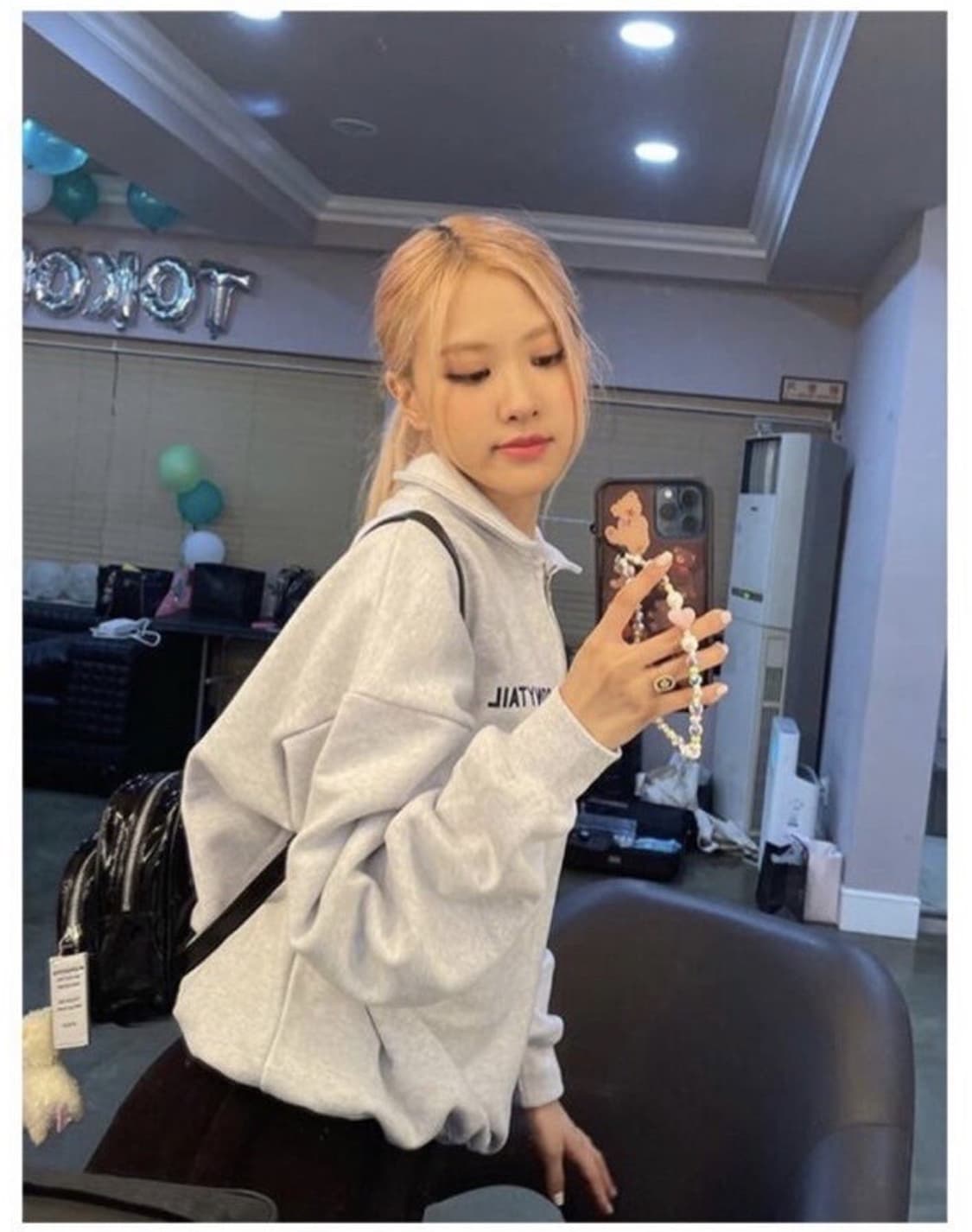 포니테일 하프 집업 네이비 상품이미지3