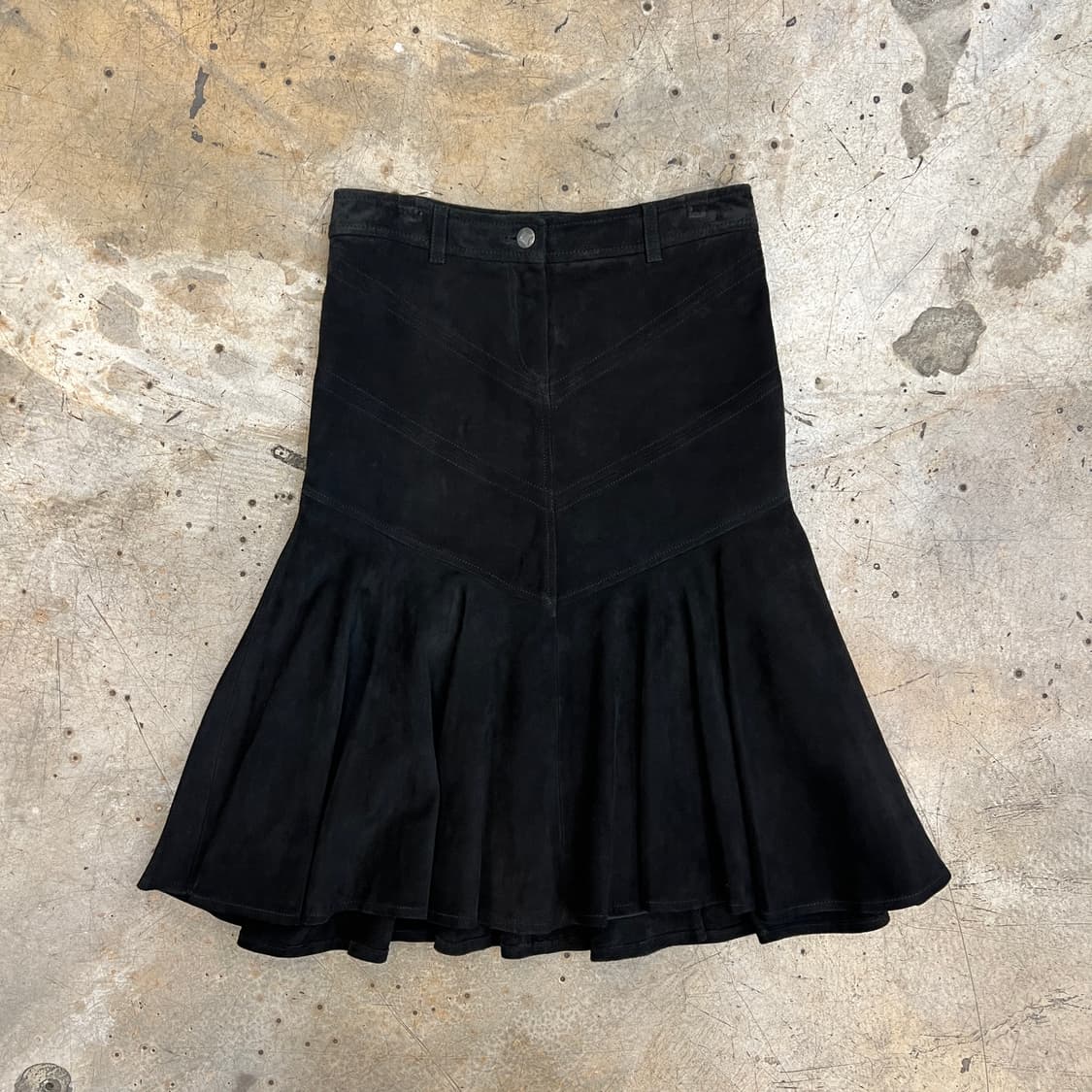 Ralph Lauren 스웨이드 플레어 스커트 상품이미지1