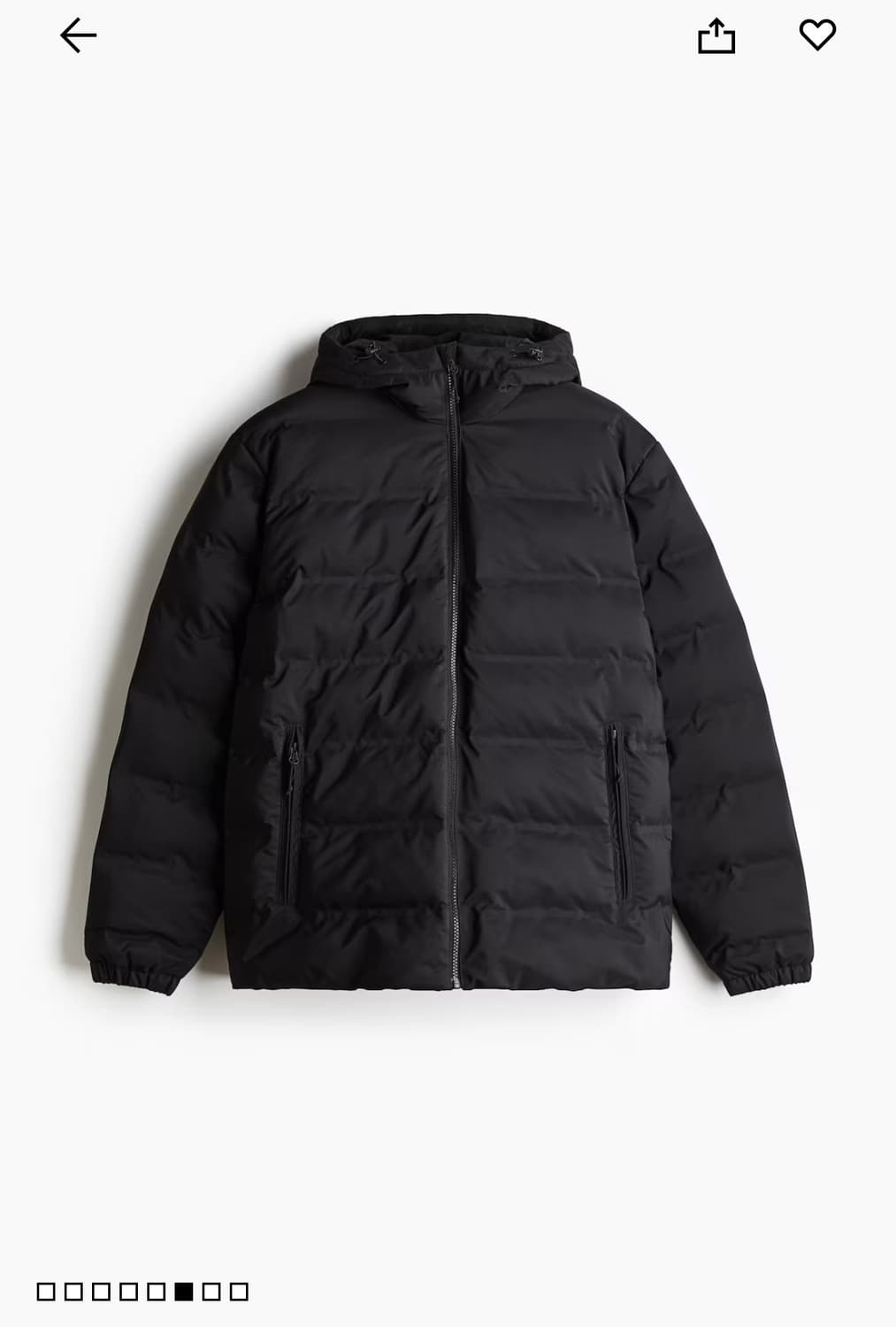 H&M 남자 퍼프 패딩 상품이미지1