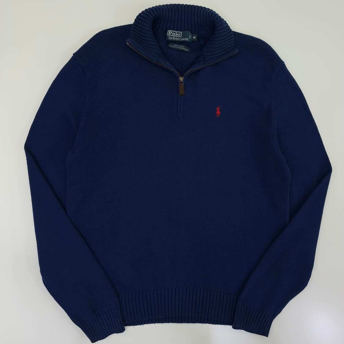 Polo 폴로 랄프로렌 블루 쿼터집업 니트 상품이미지1
