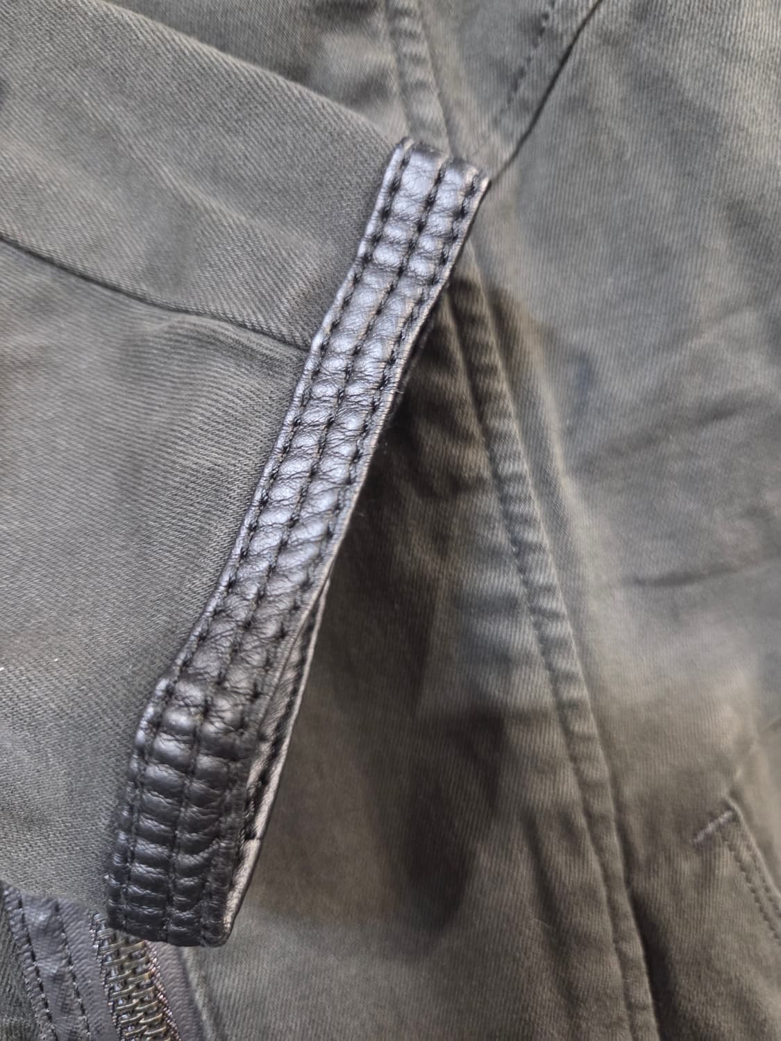 G-STAR카키색 롱 야상 점퍼 스타일 스커트(S)스판 상품이미지4